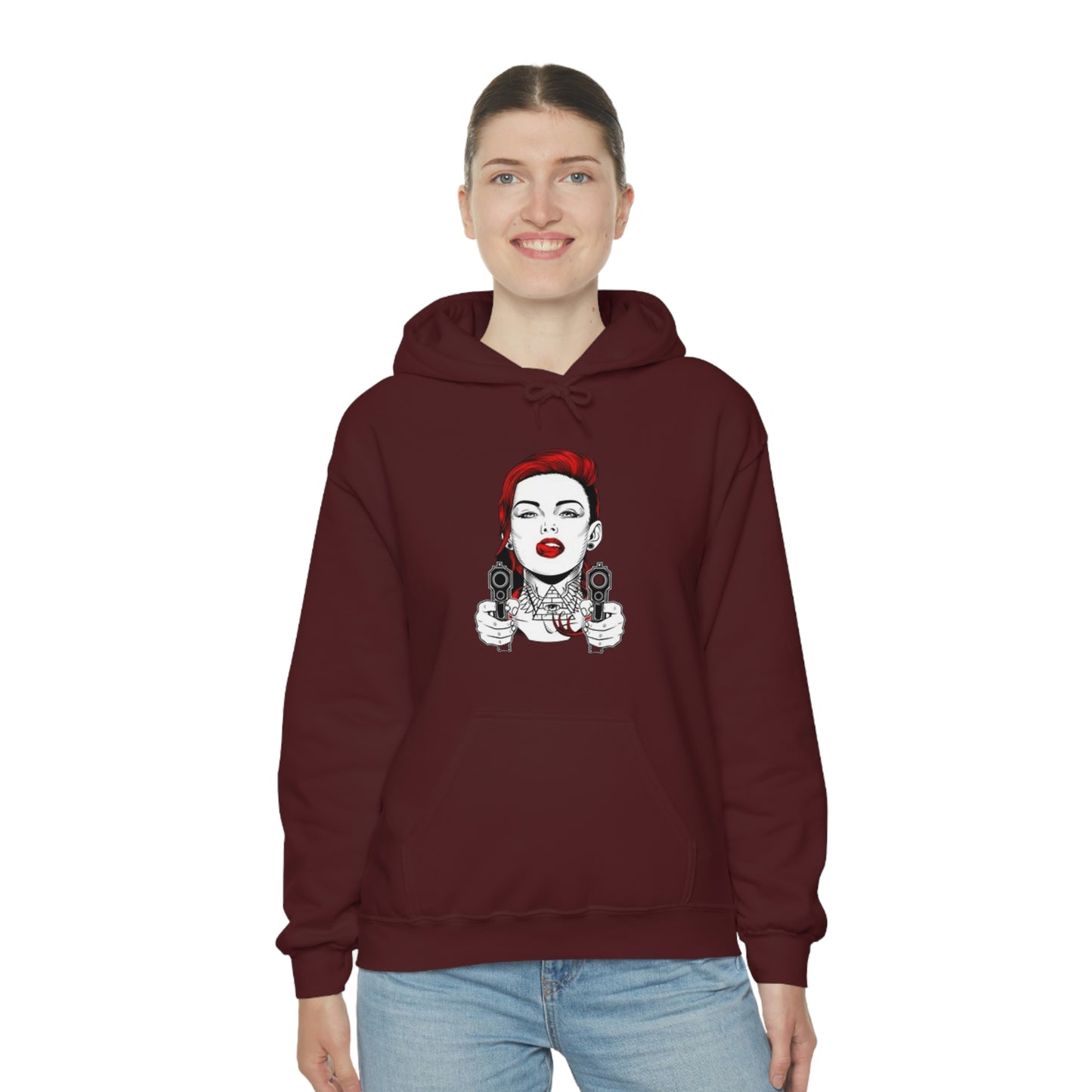 Girl gangster-Heavy Blend™ Hooded Sweatshirt