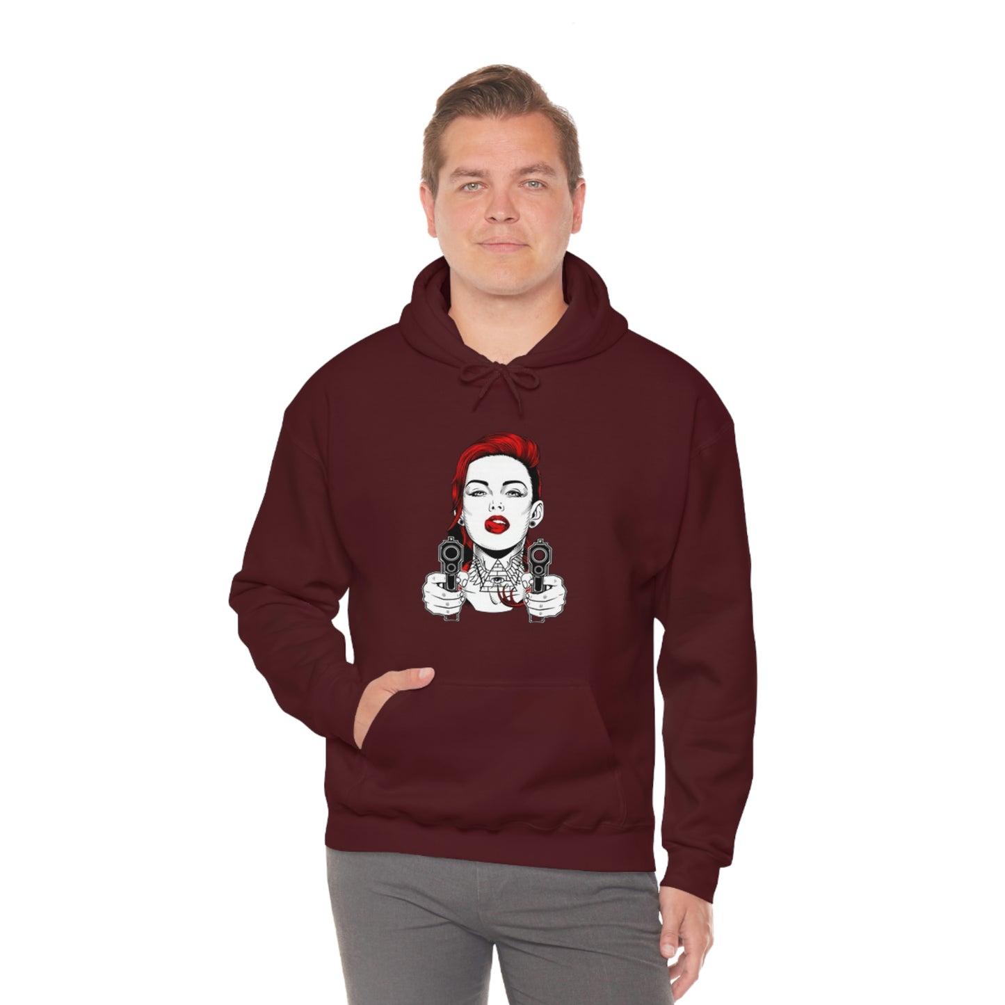 Girl gangster-Heavy Blend™ Hooded Sweatshirt