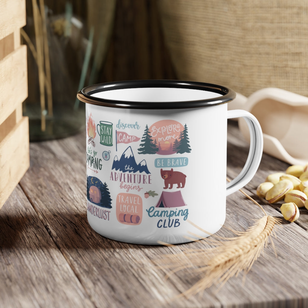 Camping - Enamel Camp Cup- white fathers