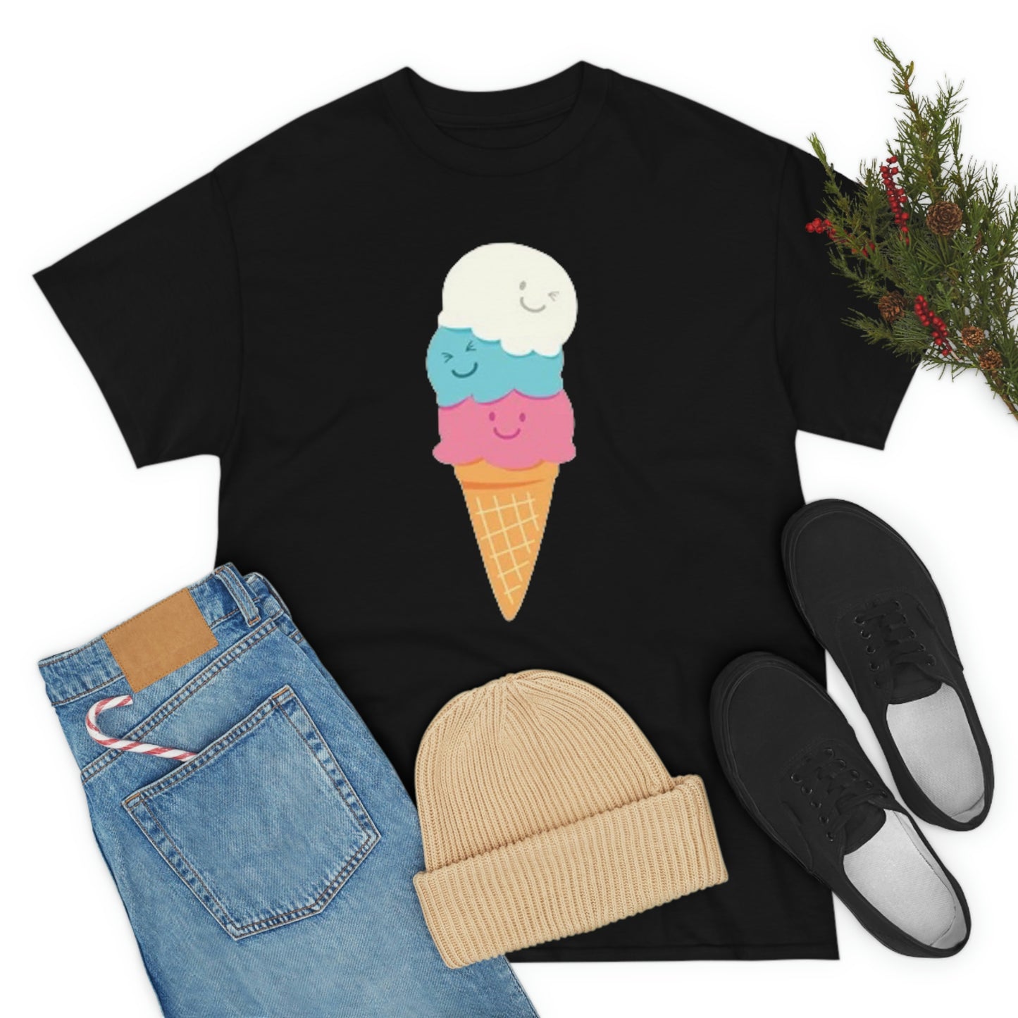 Ice cream- Unisex Heavy Cotton Tee