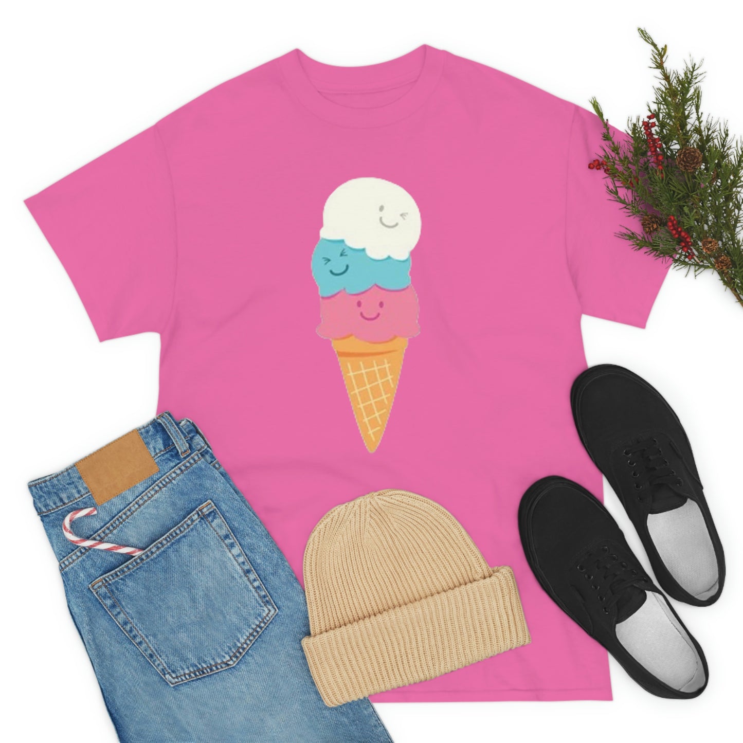 Ice cream- Unisex Heavy Cotton Tee