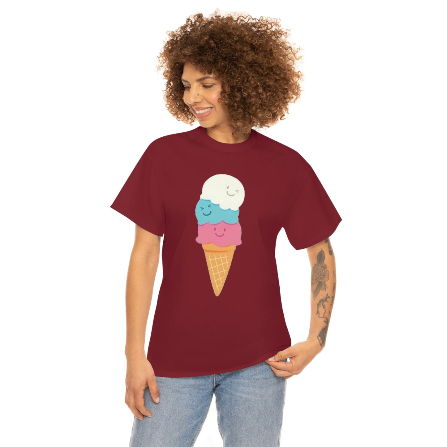 Ice cream- Unisex Heavy Cotton Tee