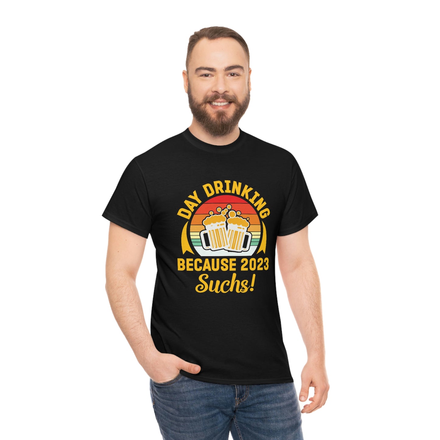 Day drinking- Unisex Heavy Cotton Tee