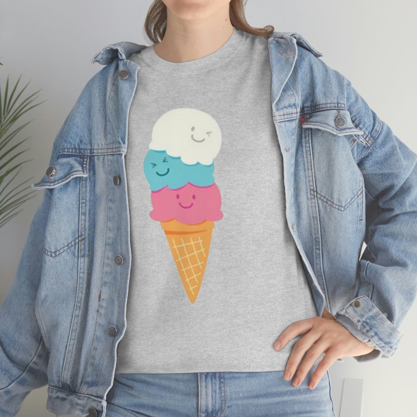 Ice cream- Unisex Heavy Cotton Tee