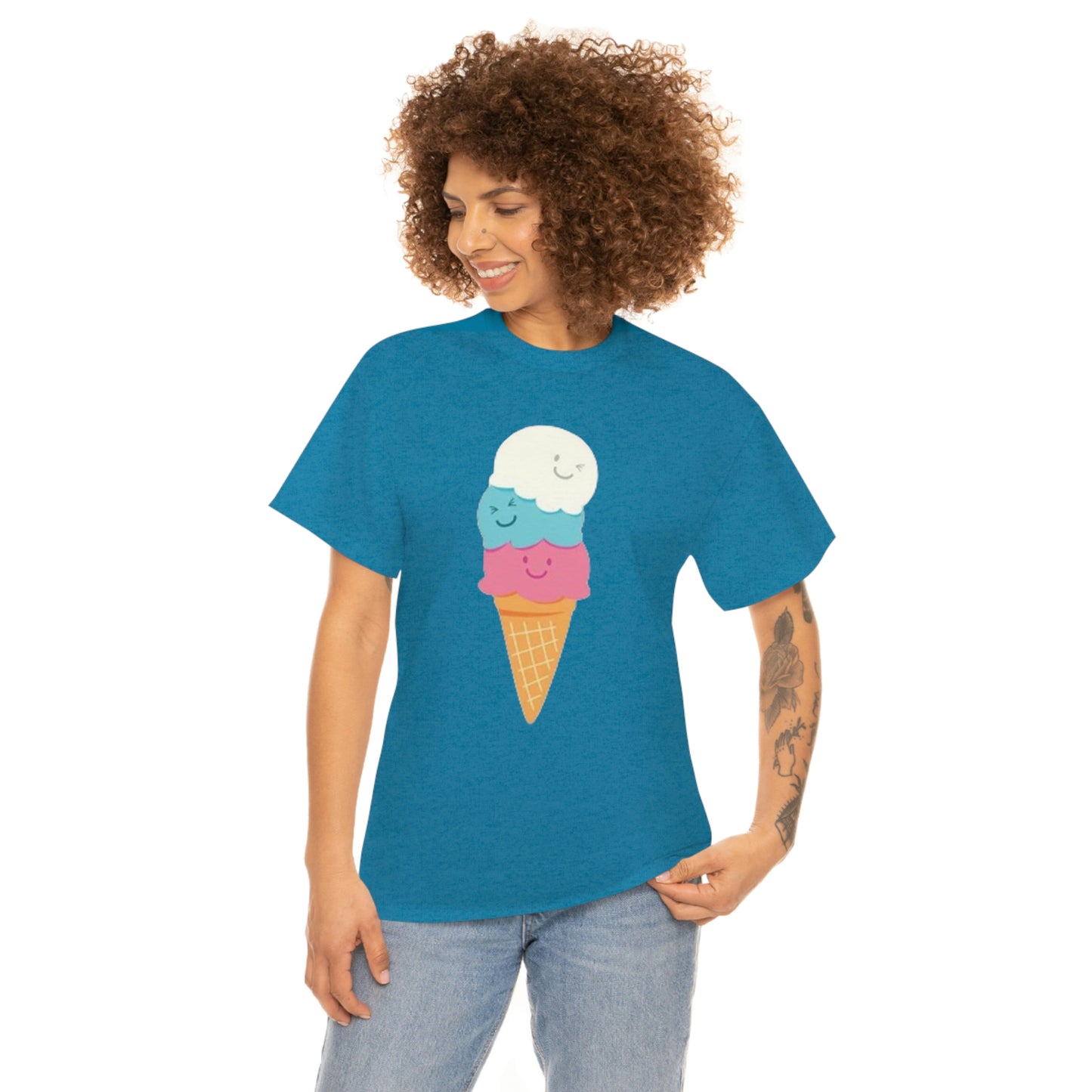 Ice cream- Unisex Heavy Cotton Tee