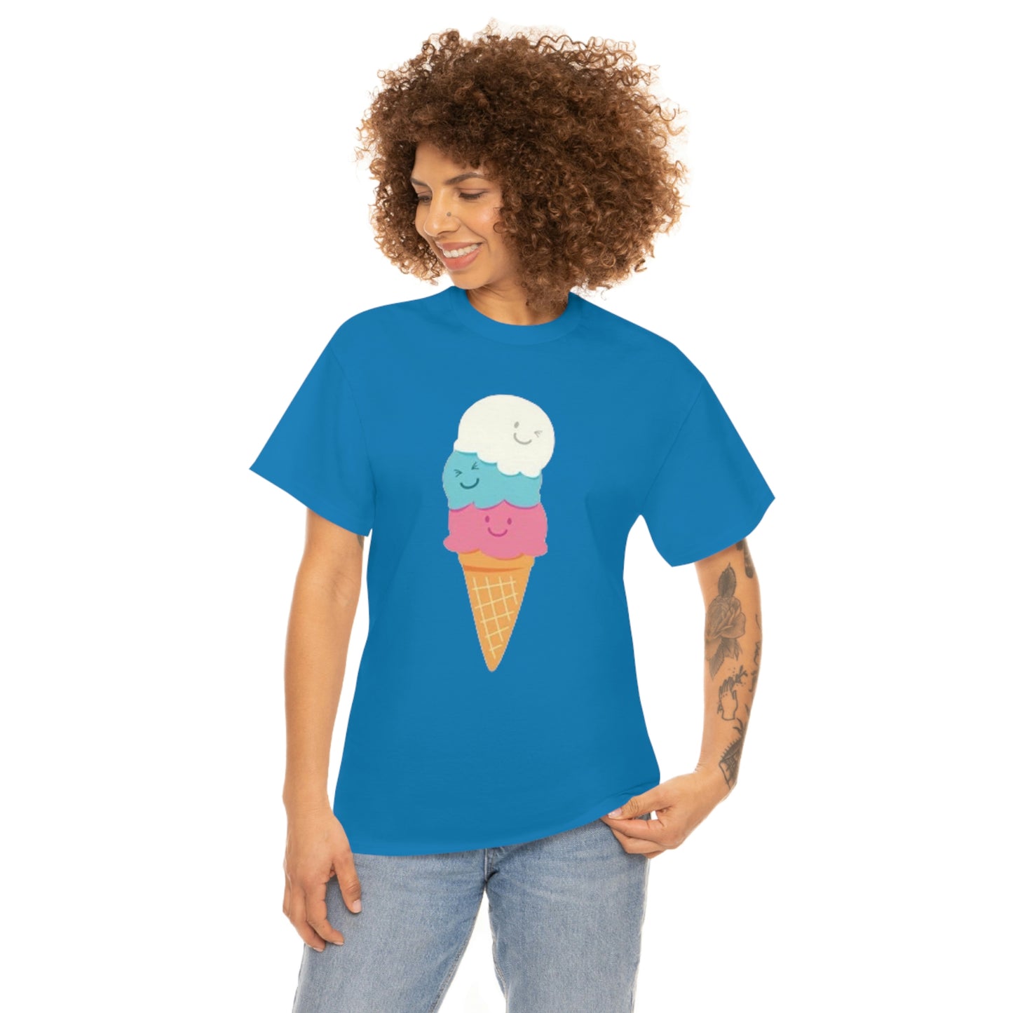 Ice cream- Unisex Heavy Cotton Tee