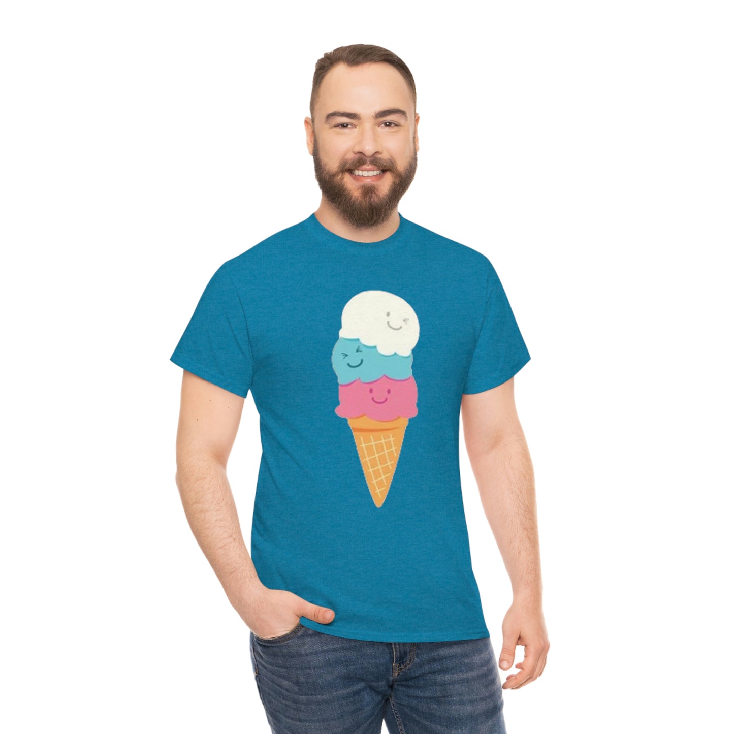 Ice cream- Unisex Heavy Cotton Tee