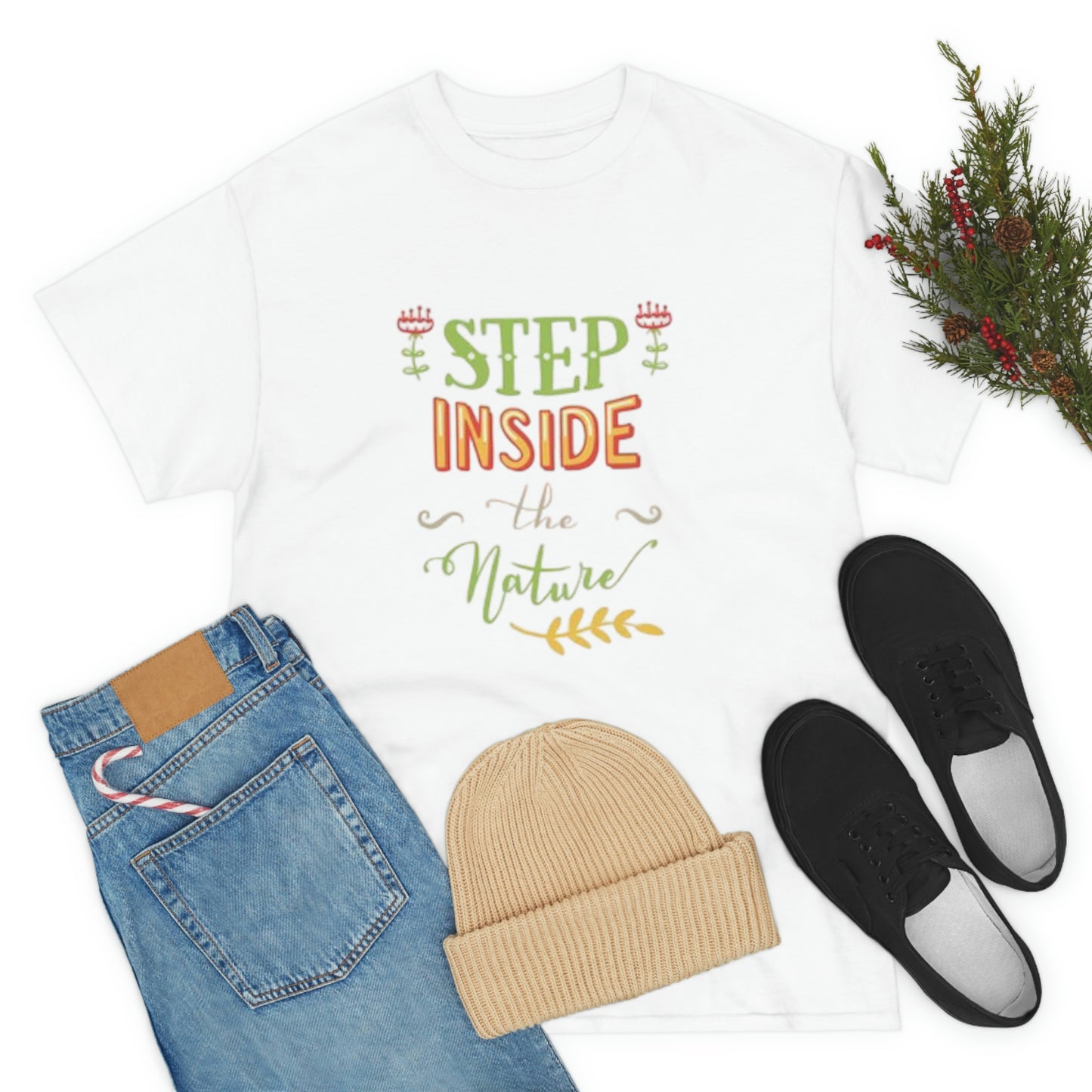 Step inside to nature- Heavy Cotton Tee