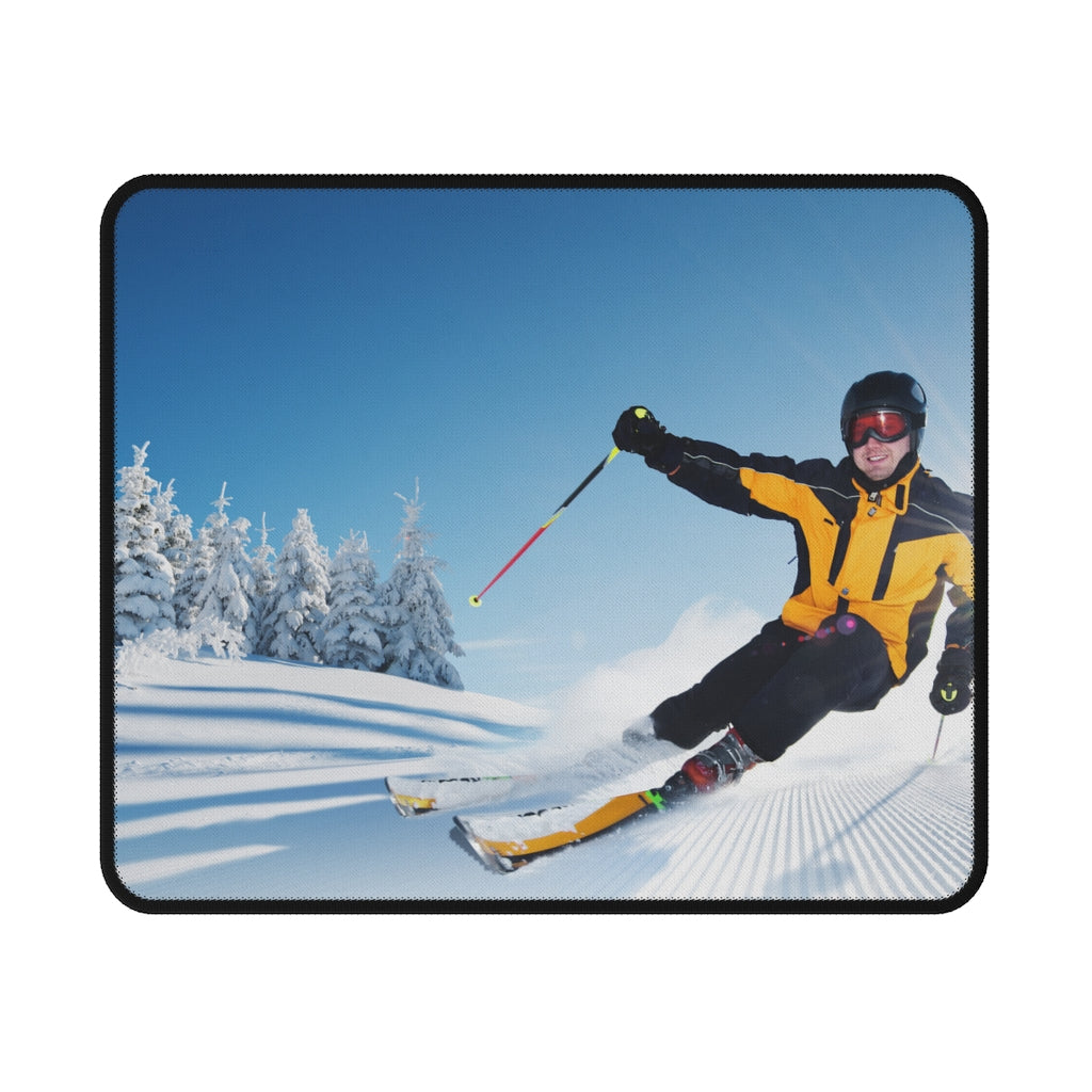 Skiing - Non-Slip Mouse Pads