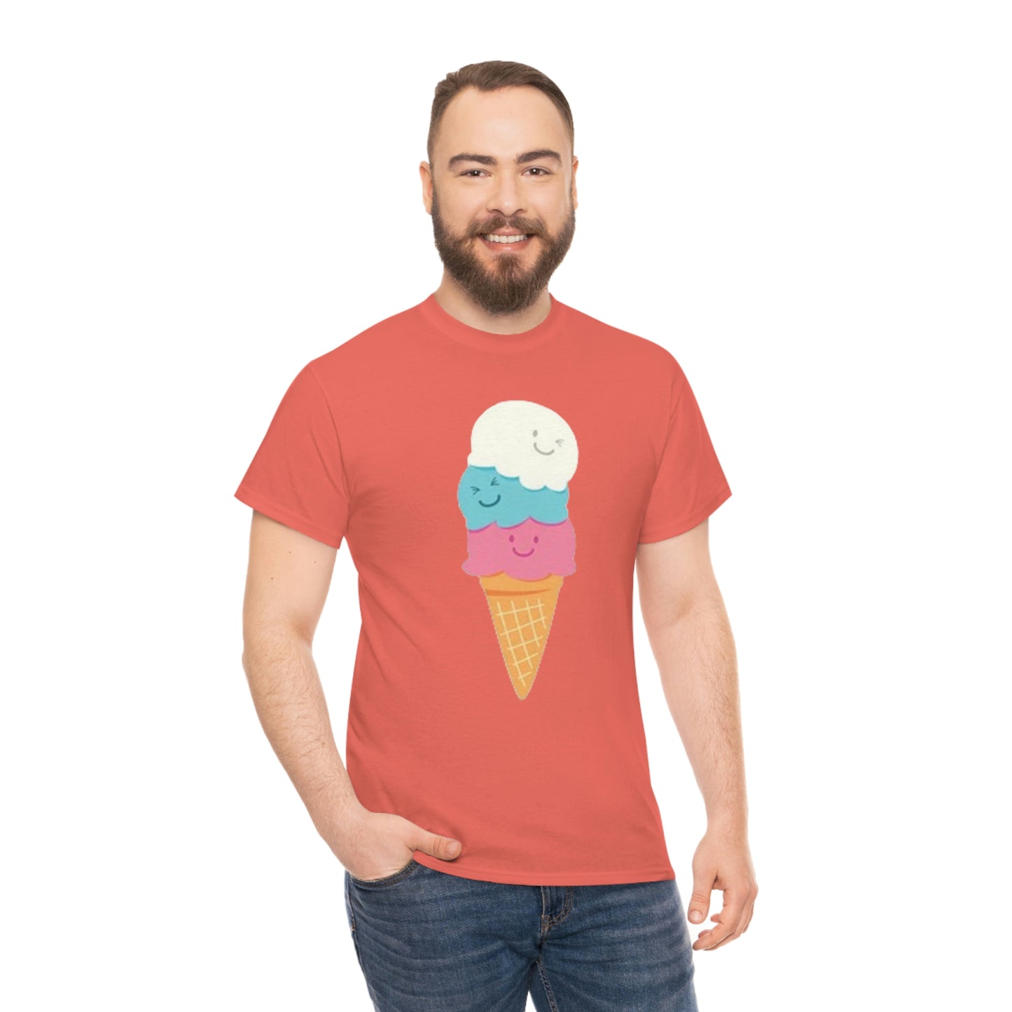 Ice cream- Unisex Heavy Cotton Tee