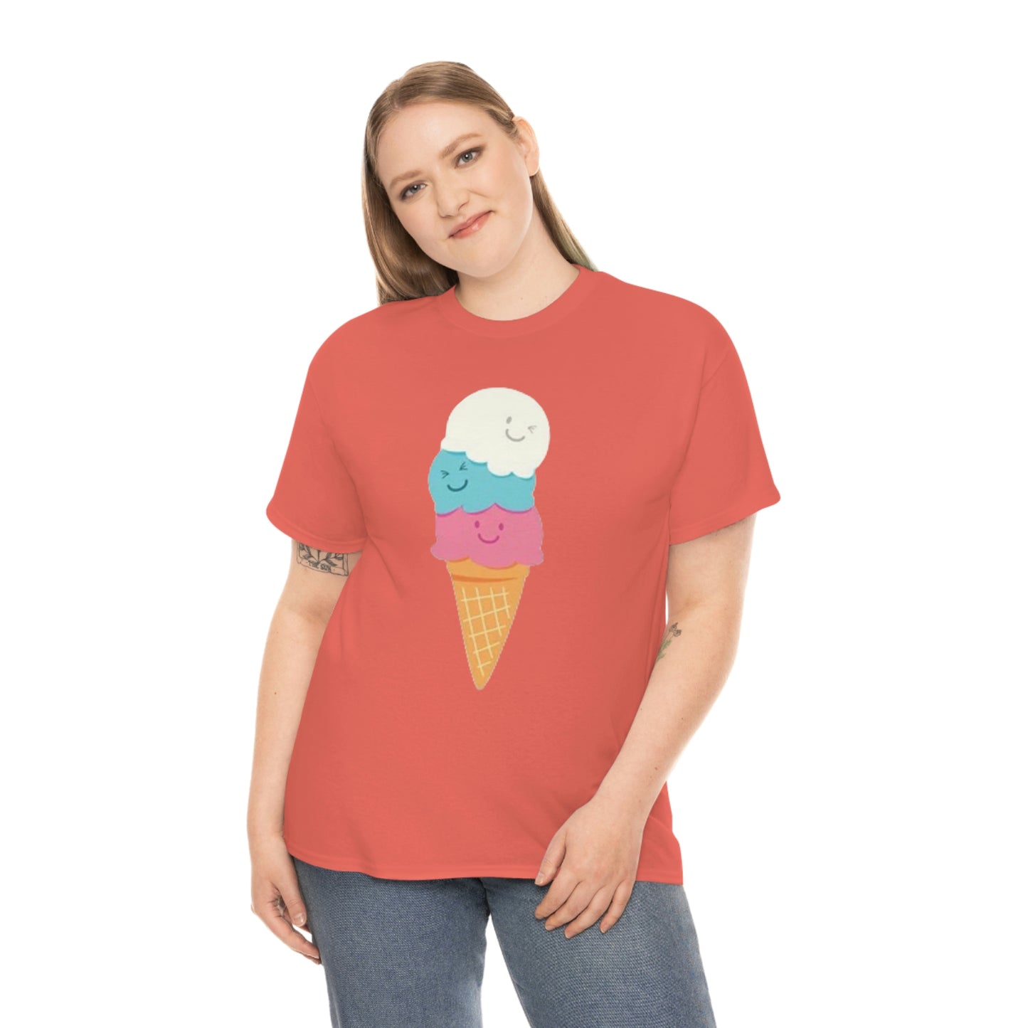 Ice cream- Unisex Heavy Cotton Tee