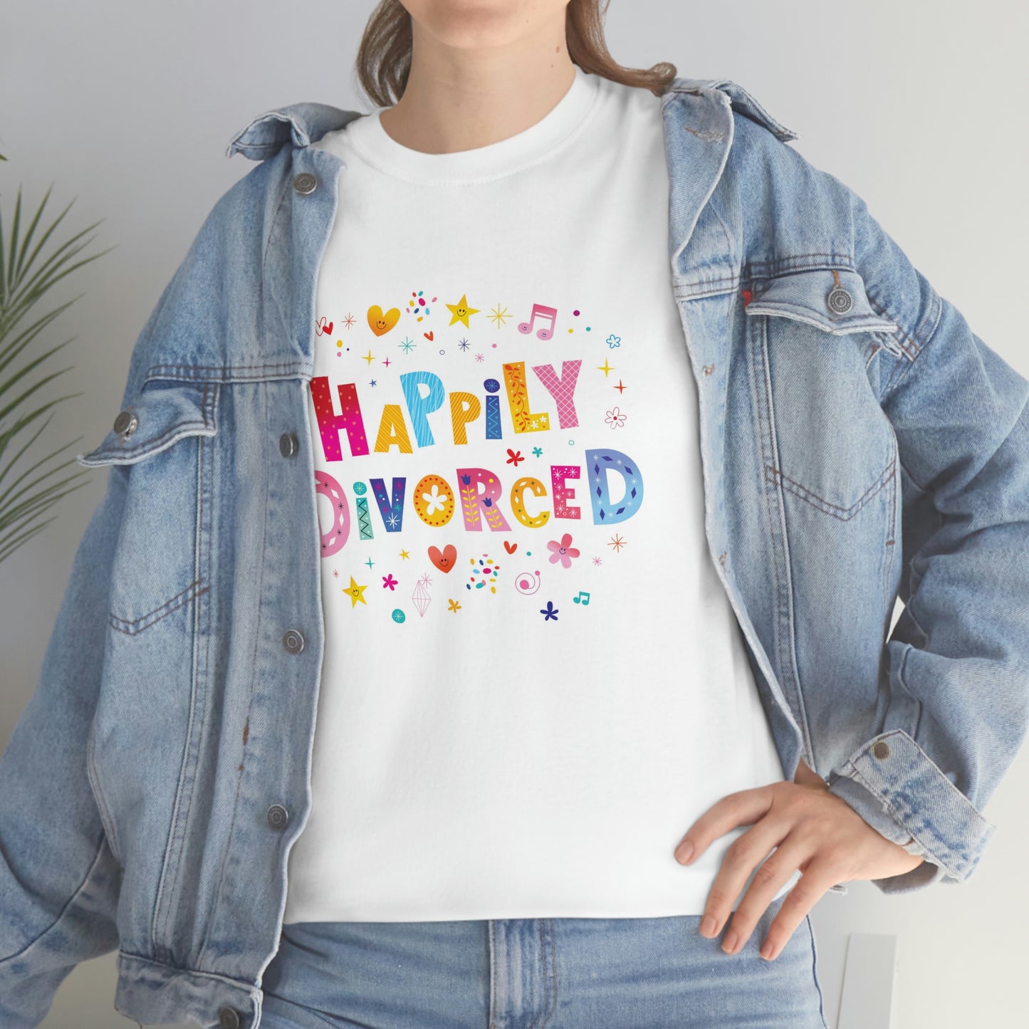 Happily divorced-Heavy Cotton Tee