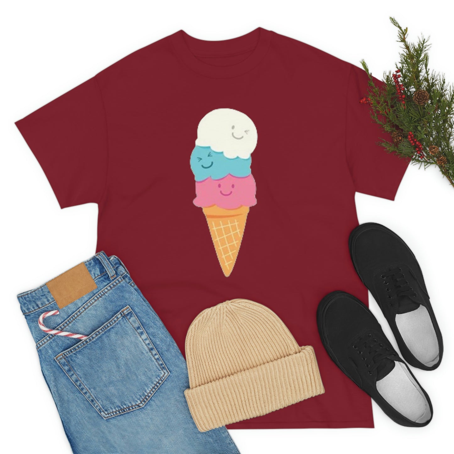 Ice cream- Unisex Heavy Cotton Tee