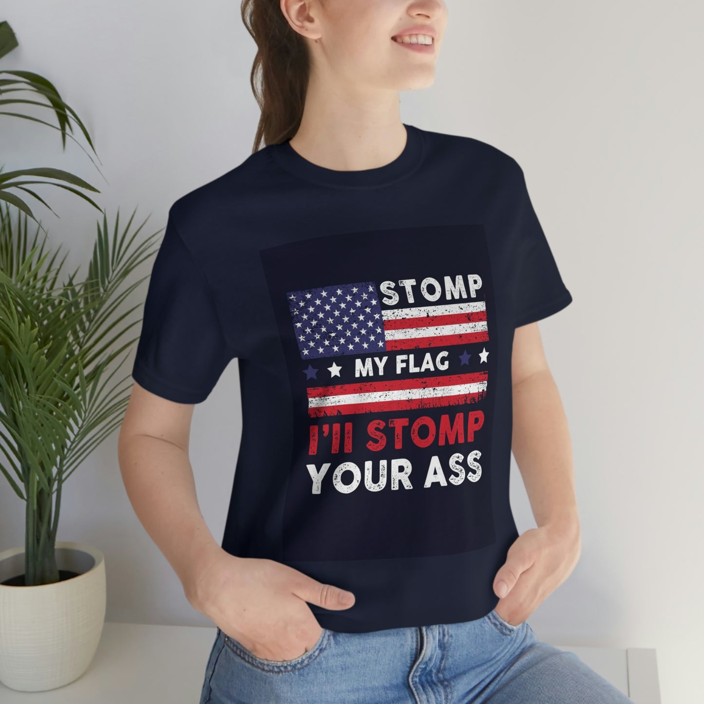 Stomp your ass- Unisex Jersey Short Sleeve Tee