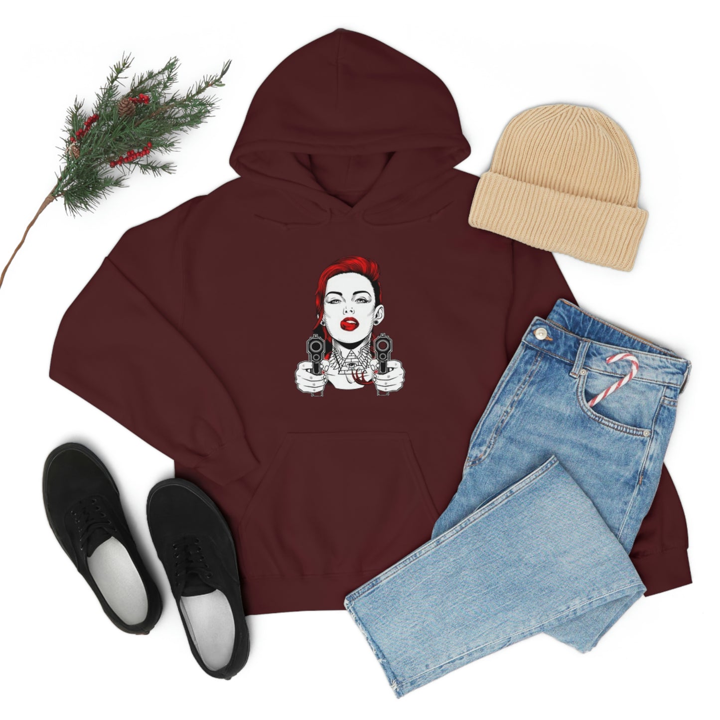 Girl gangster-Heavy Blend™ Hooded Sweatshirt