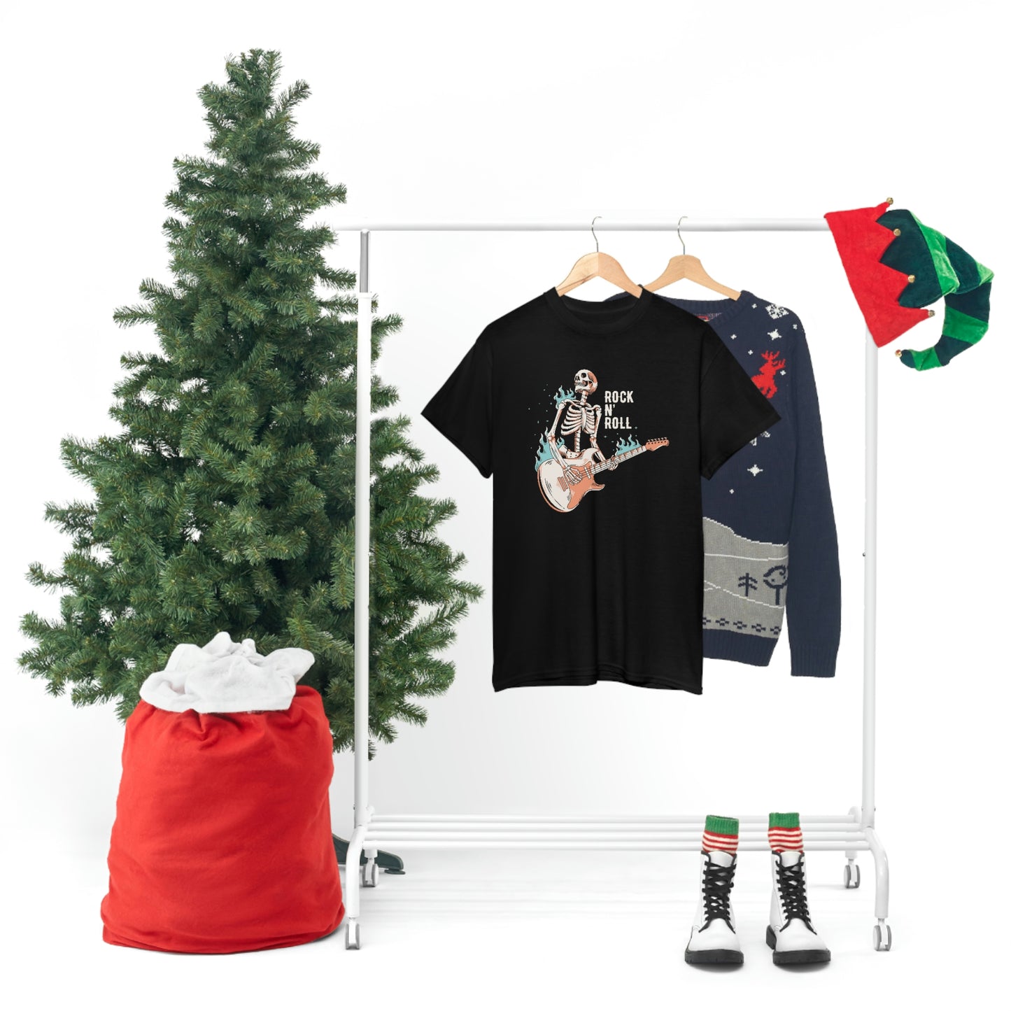 Rock and roll- Heavy Cotton Tee