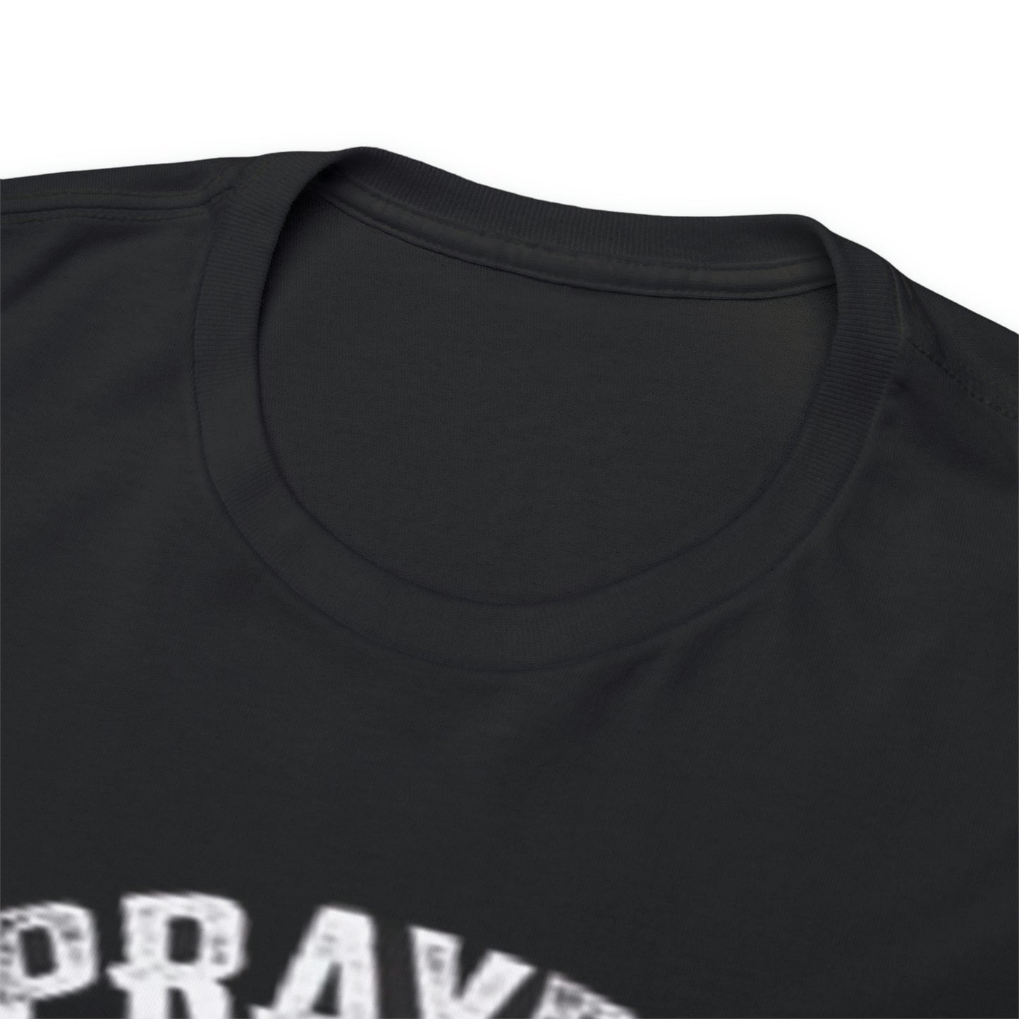 Praying is good but don’t mess with daughter- Unisex Heavy Cotton Tee