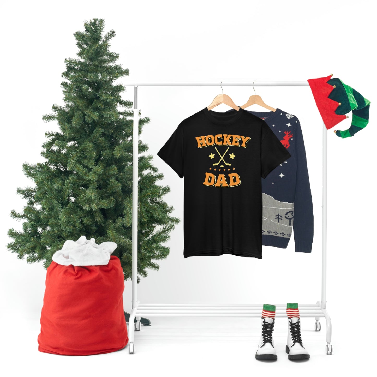 Hockey dad- Heavy Cotton Tee