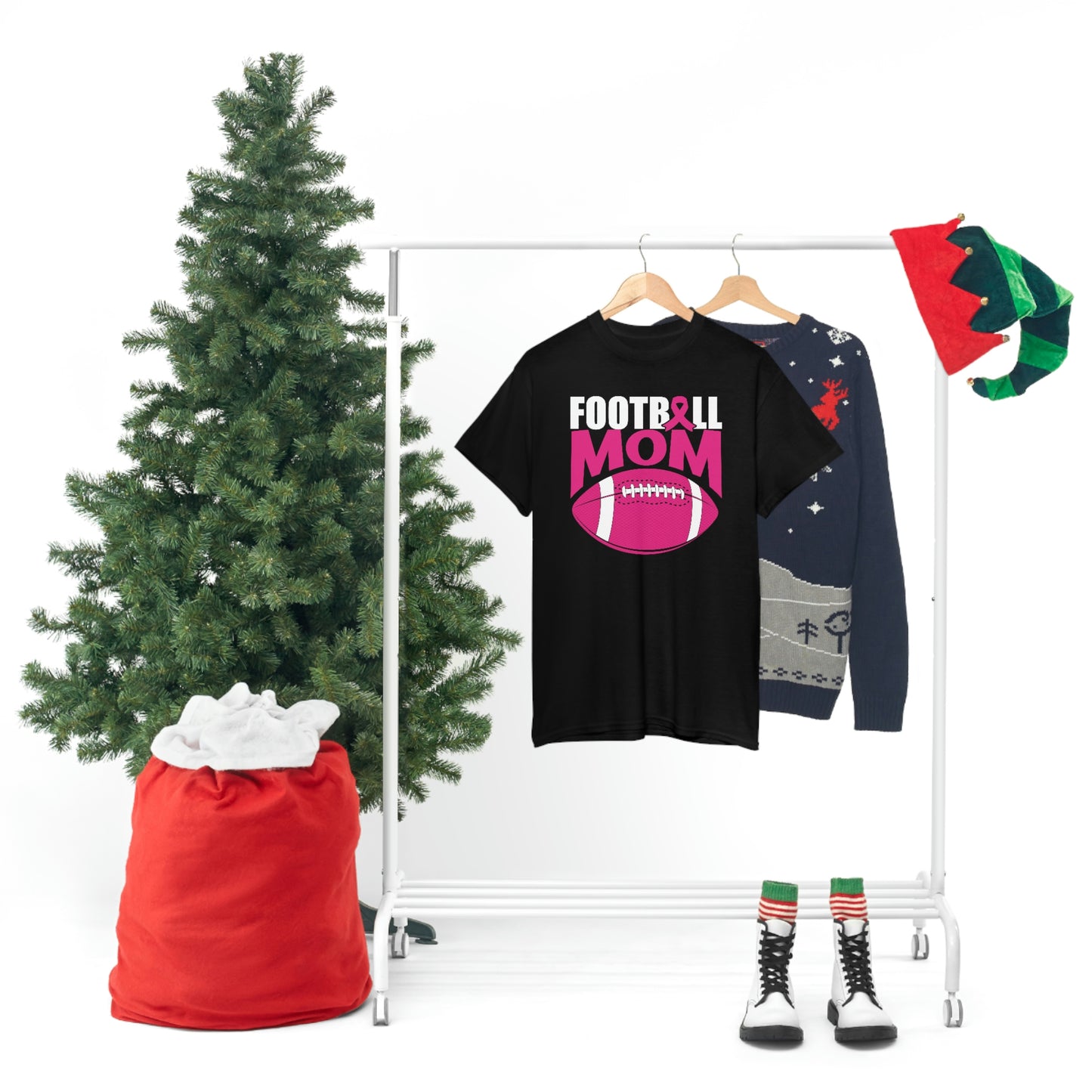 Football mom- Heavy Cotton Tee