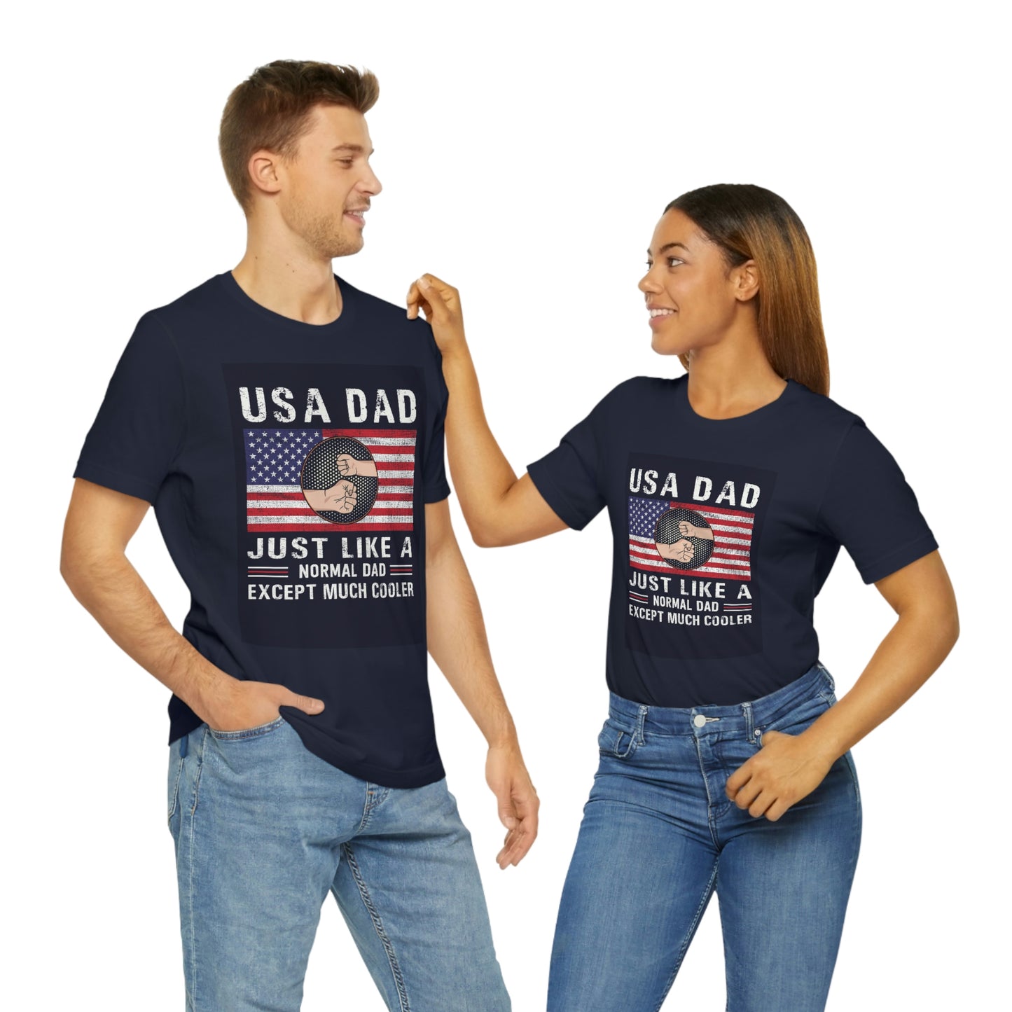 USA dad- Jersey Short Sleeve Tee
