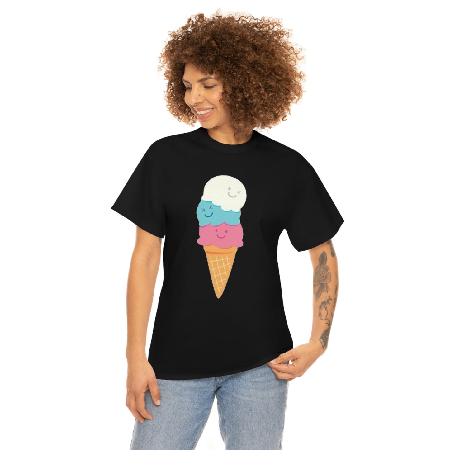 Ice cream- Unisex Heavy Cotton Tee