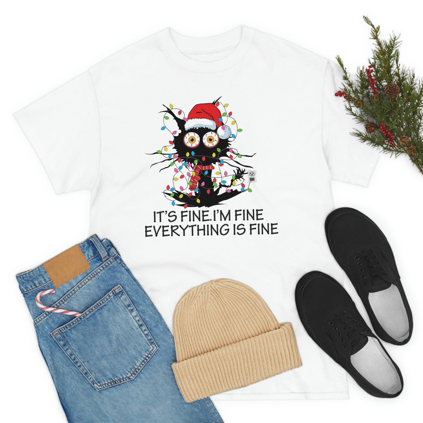 Everything’s fine- Heavy Cotton Tee