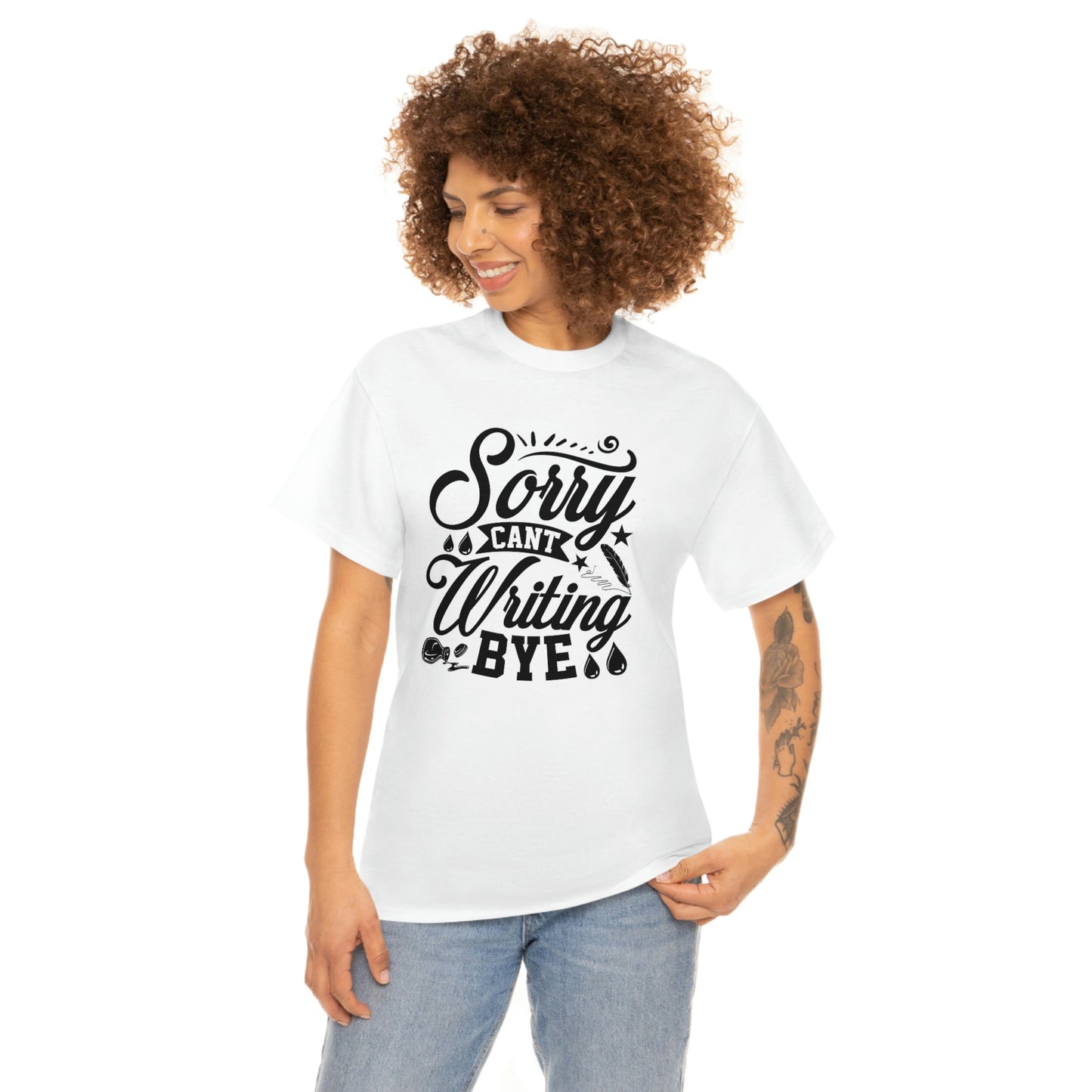 Sorry can’t writing- Unisex Heavy Cotton Tee