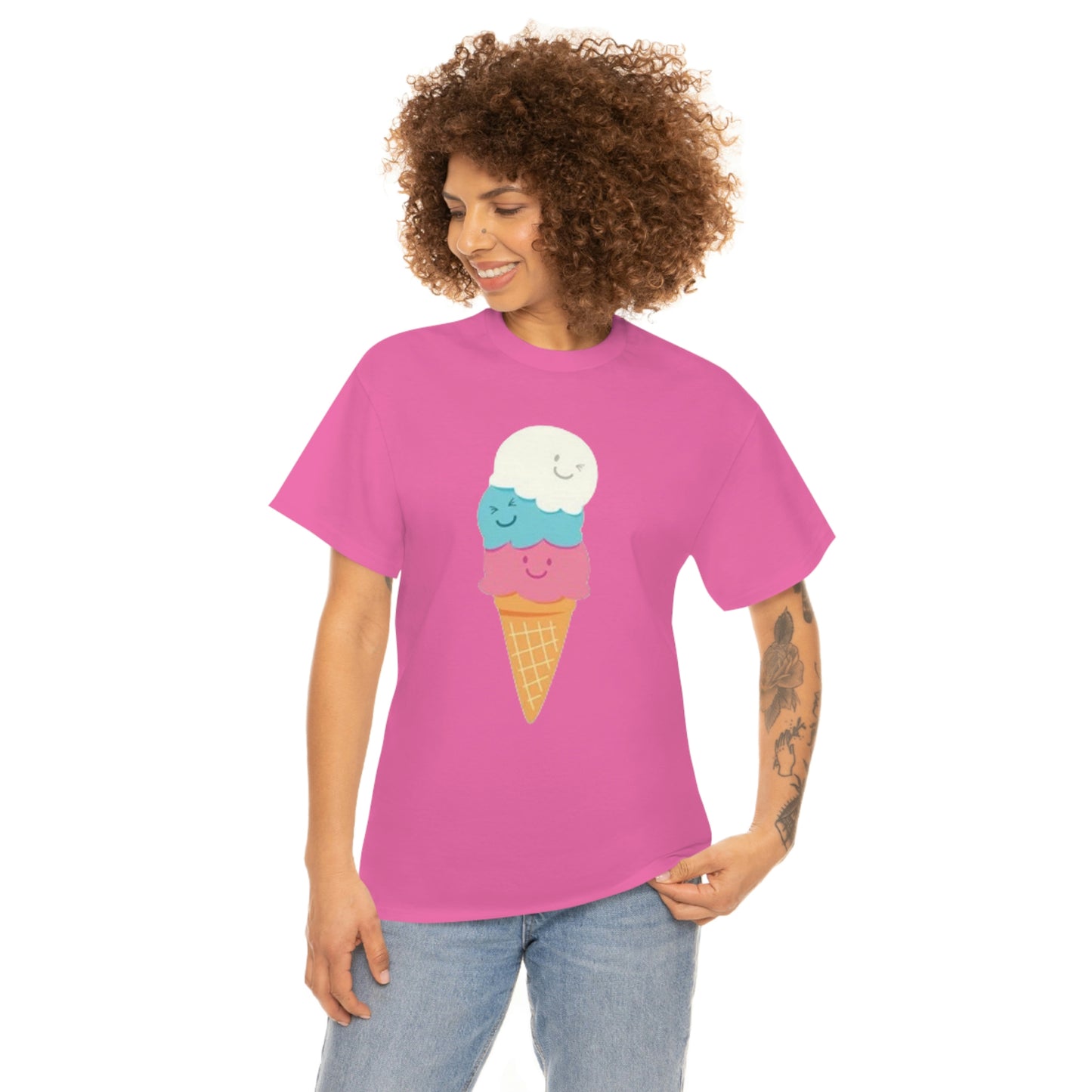 Ice cream- Unisex Heavy Cotton Tee