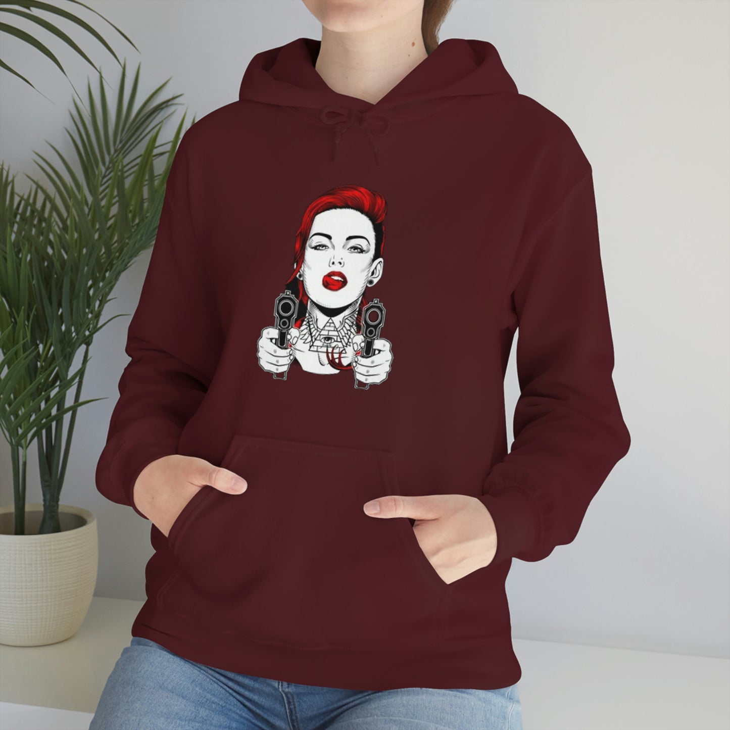 Girl gangster-Heavy Blend™ Hooded Sweatshirt