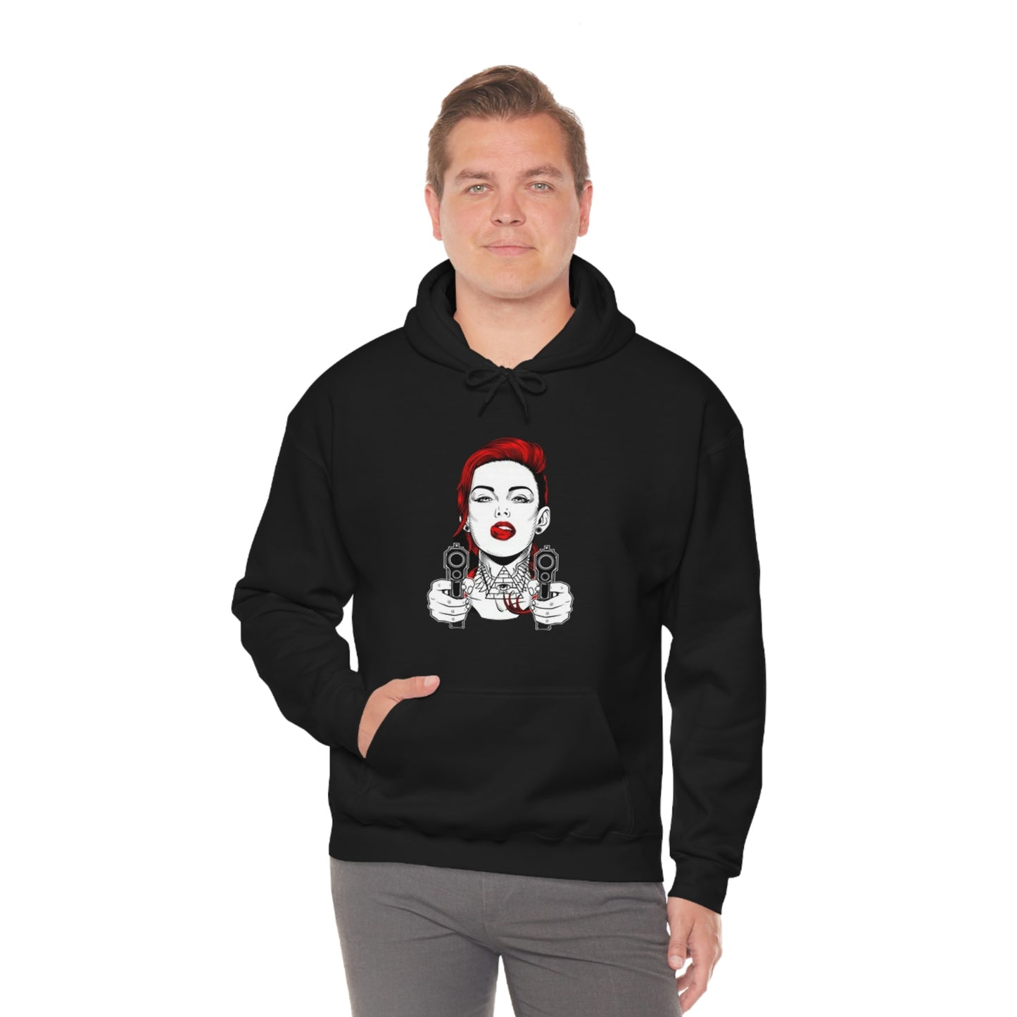 Girl gangster-Heavy Blend™ Hooded Sweatshirt