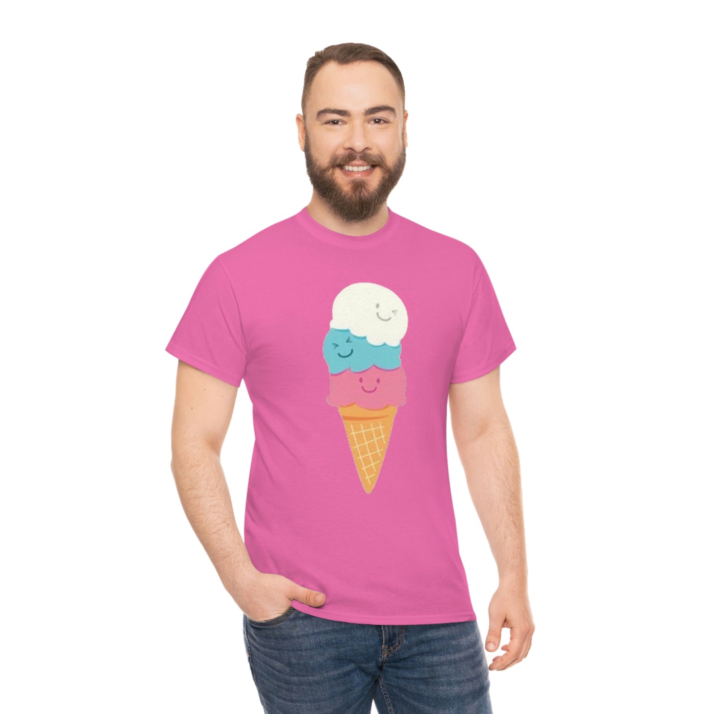 Ice cream- Unisex Heavy Cotton Tee