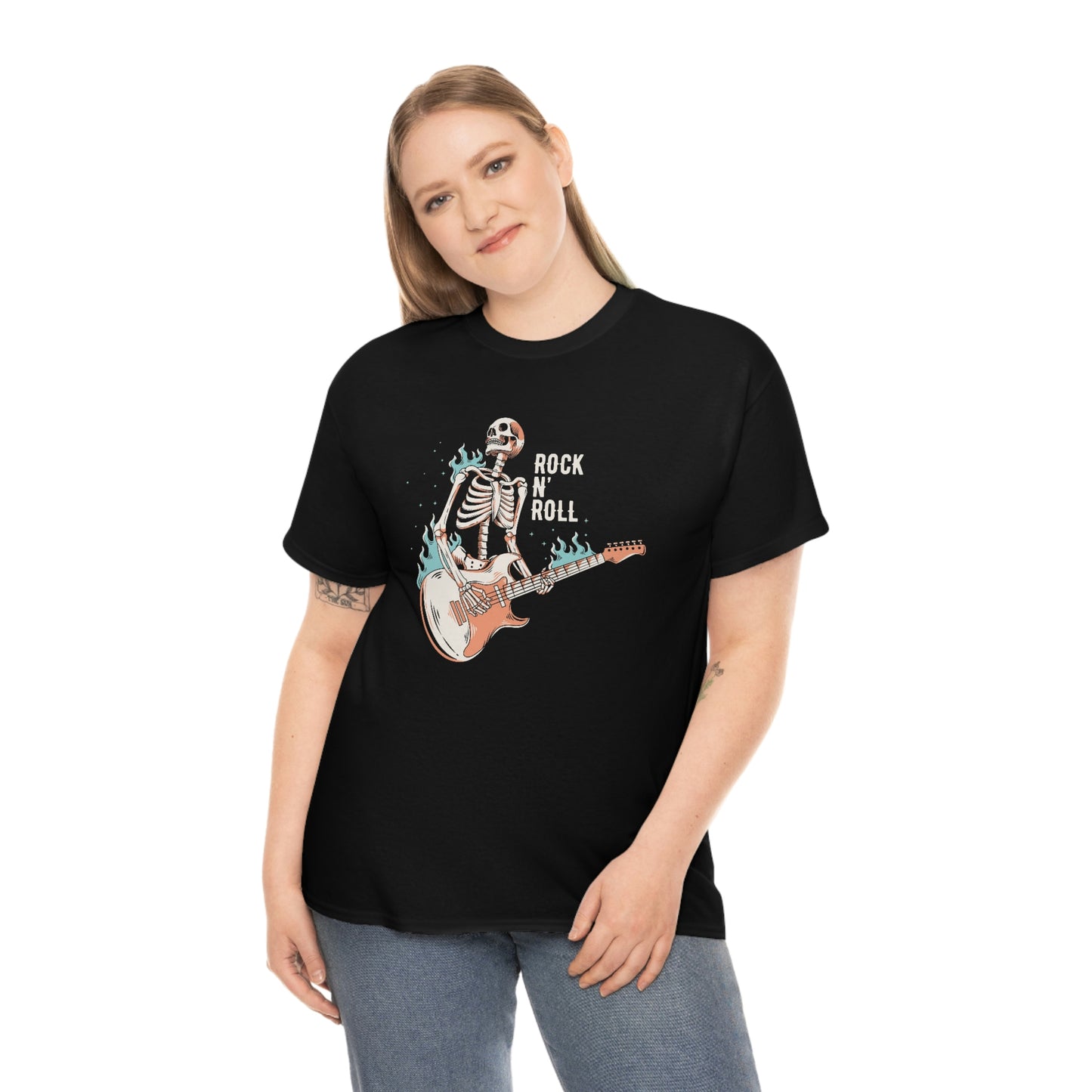 Rock and roll- Heavy Cotton Tee