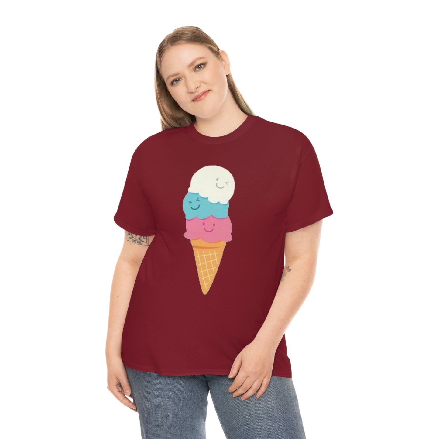 Ice cream- Unisex Heavy Cotton Tee
