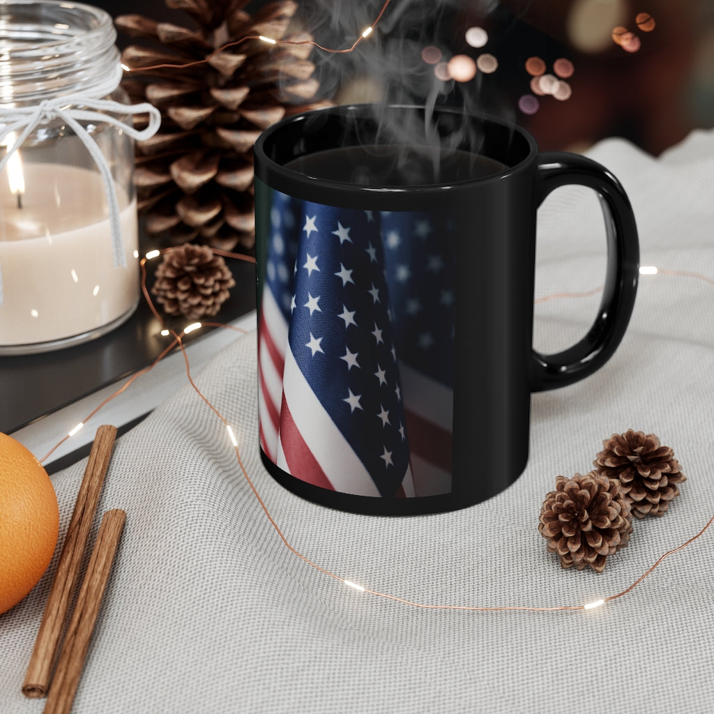 Veteran 11oz Black coffee Mug