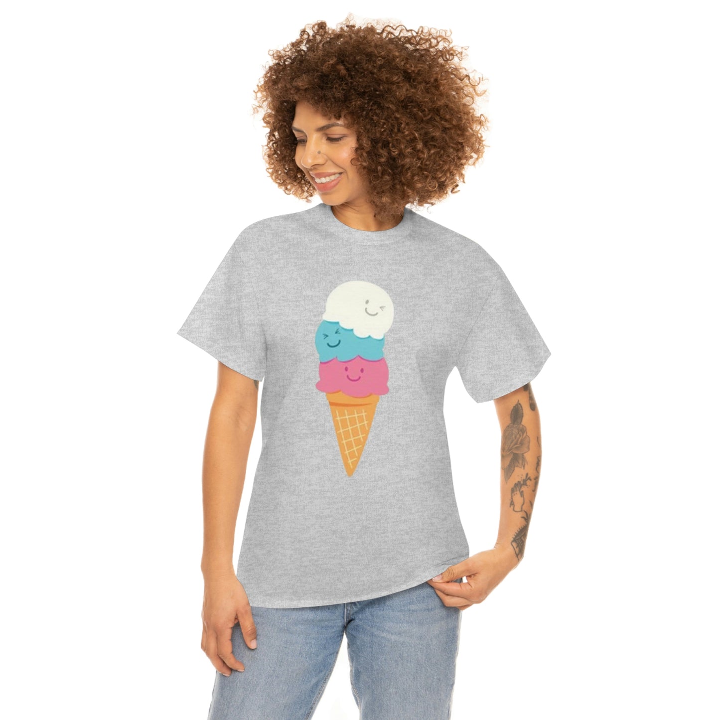 Ice cream- Unisex Heavy Cotton Tee