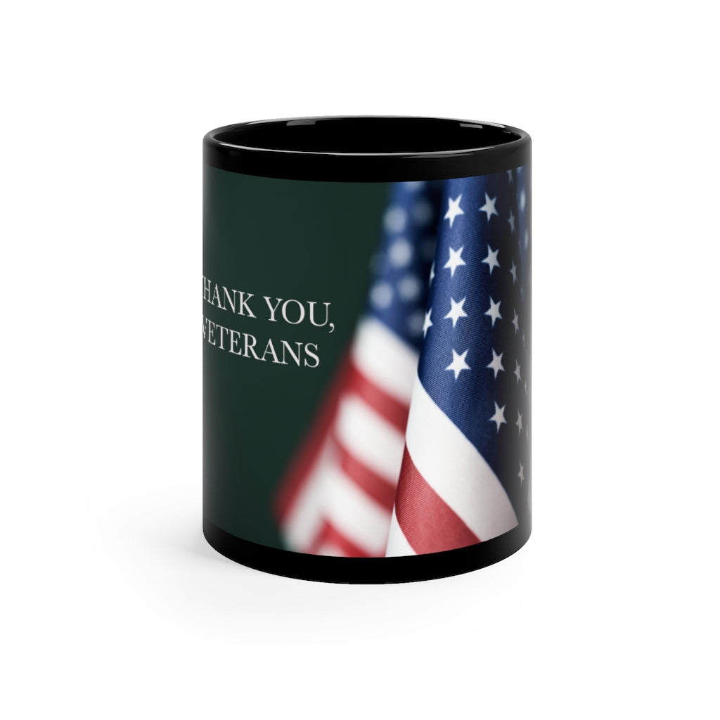 Veteran 11oz Black coffee Mug