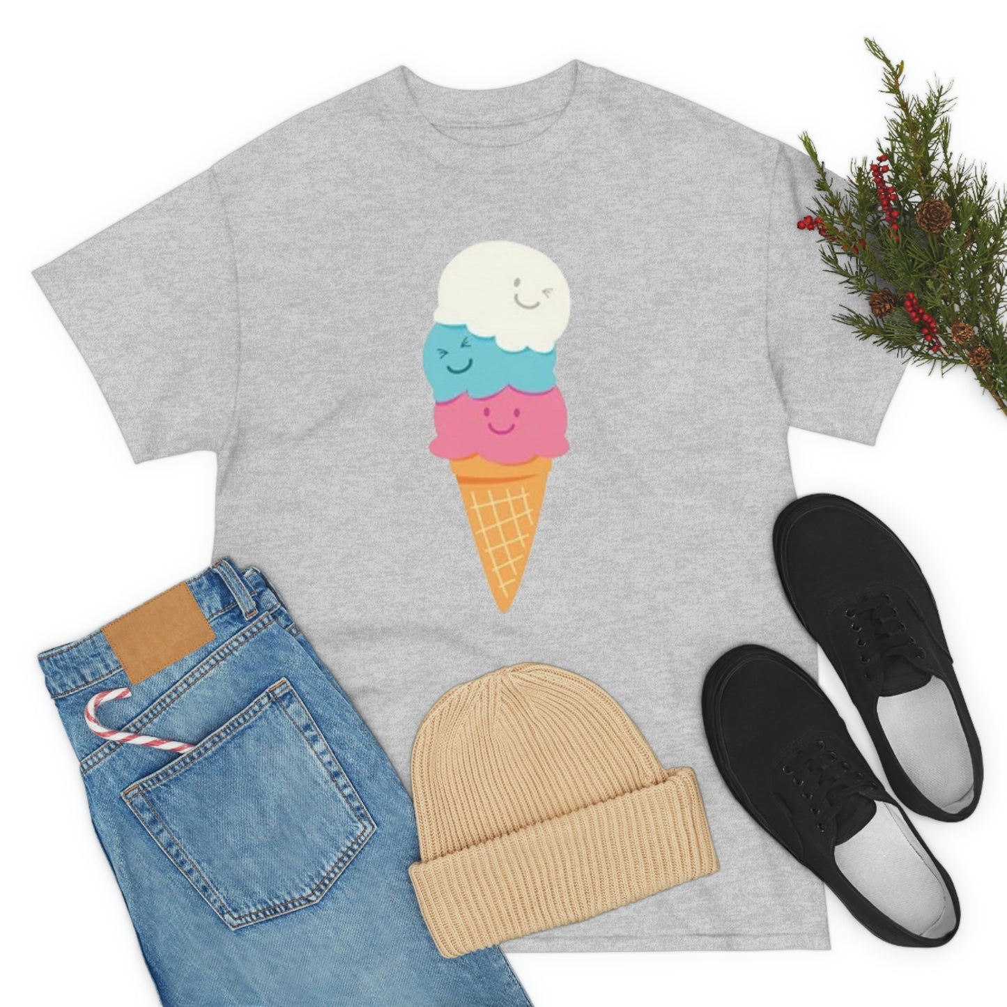 Ice cream- Unisex Heavy Cotton Tee