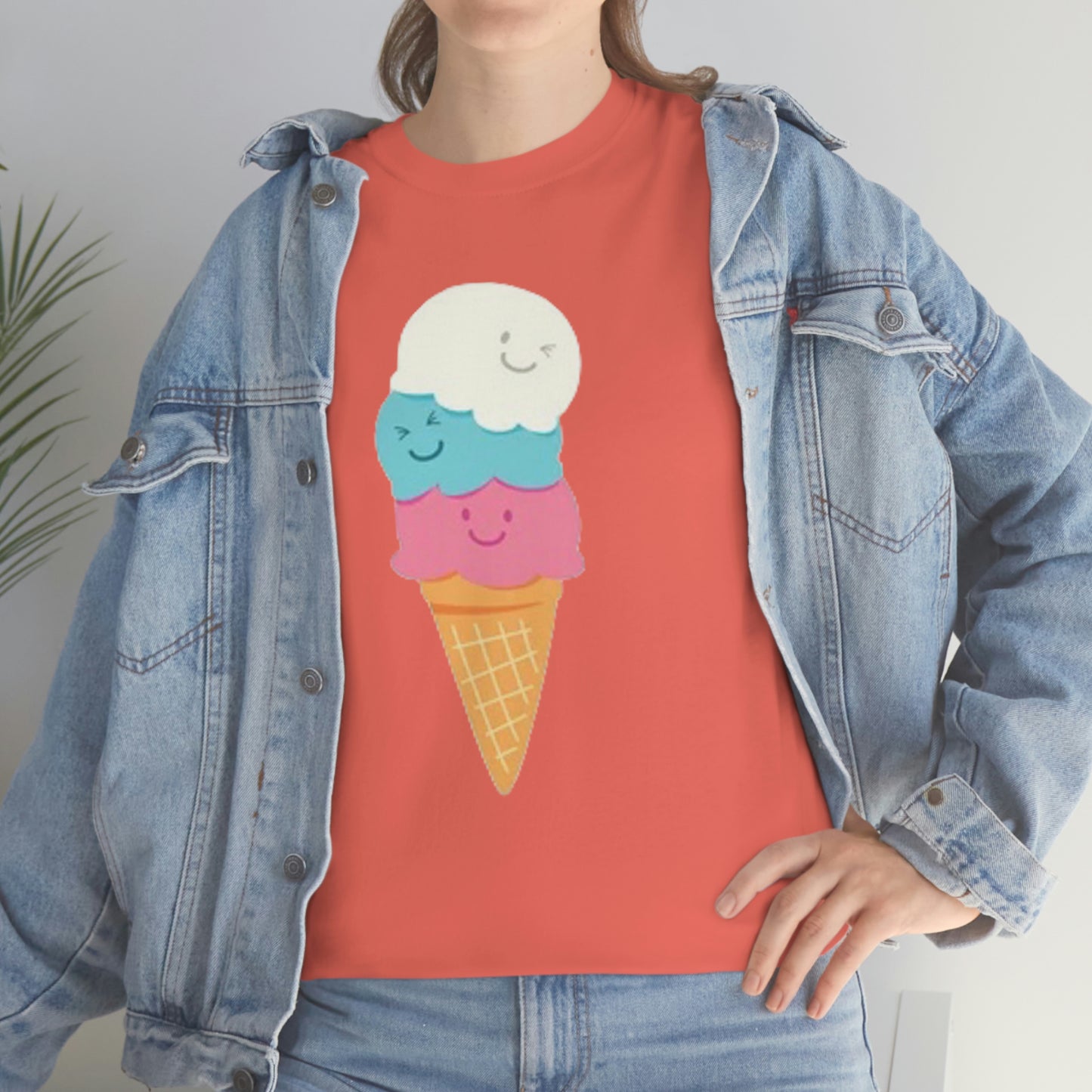 Ice cream- Unisex Heavy Cotton Tee