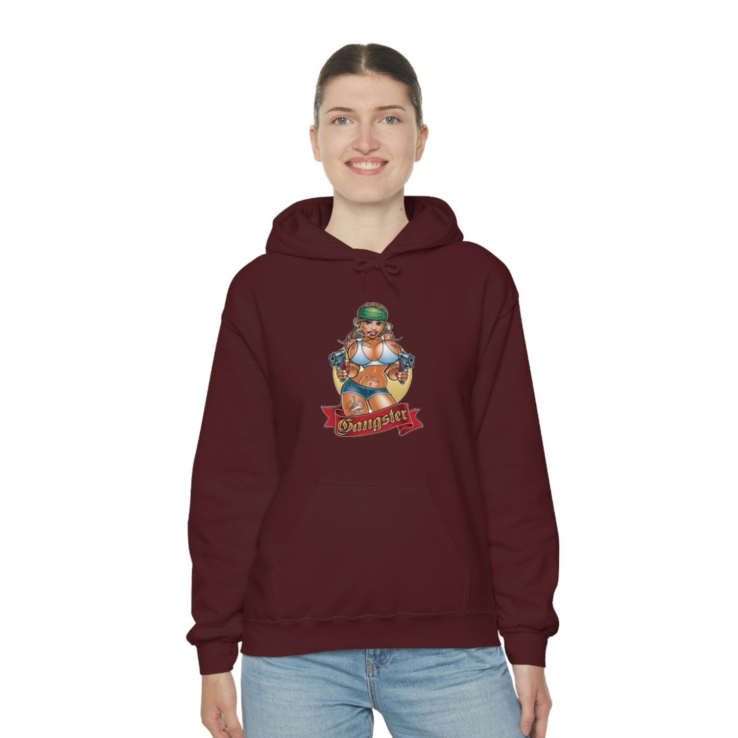 Girl gangster-Heavy Blend™ Hooded Sweatshirt