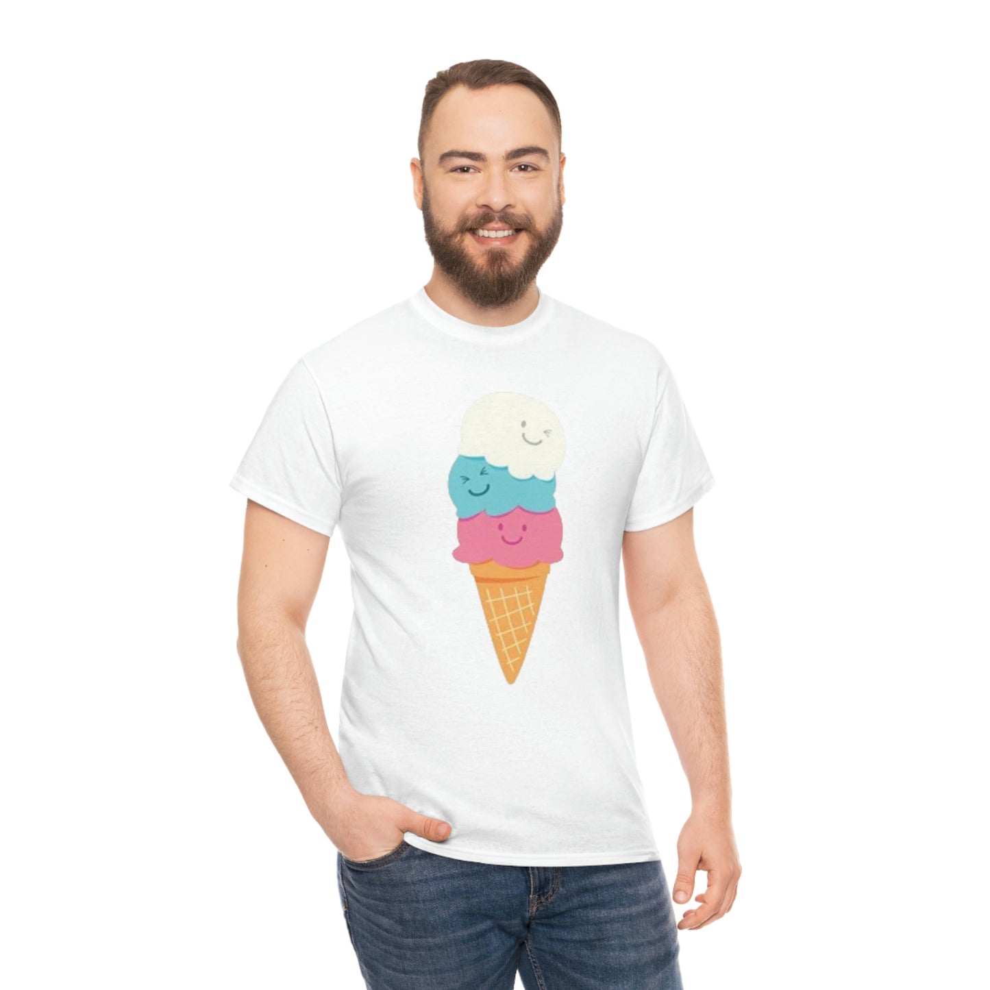 Ice cream- Unisex Heavy Cotton Tee