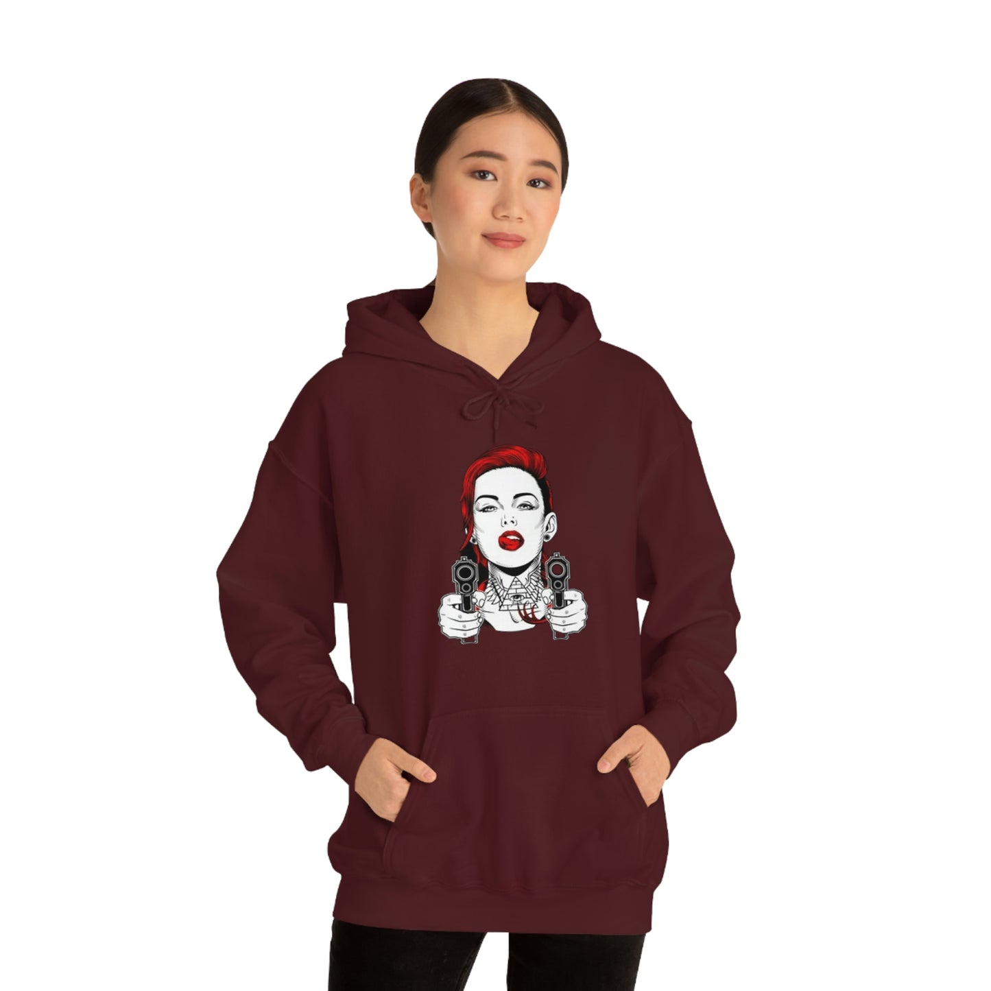 Girl gangster-Heavy Blend™ Hooded Sweatshirt