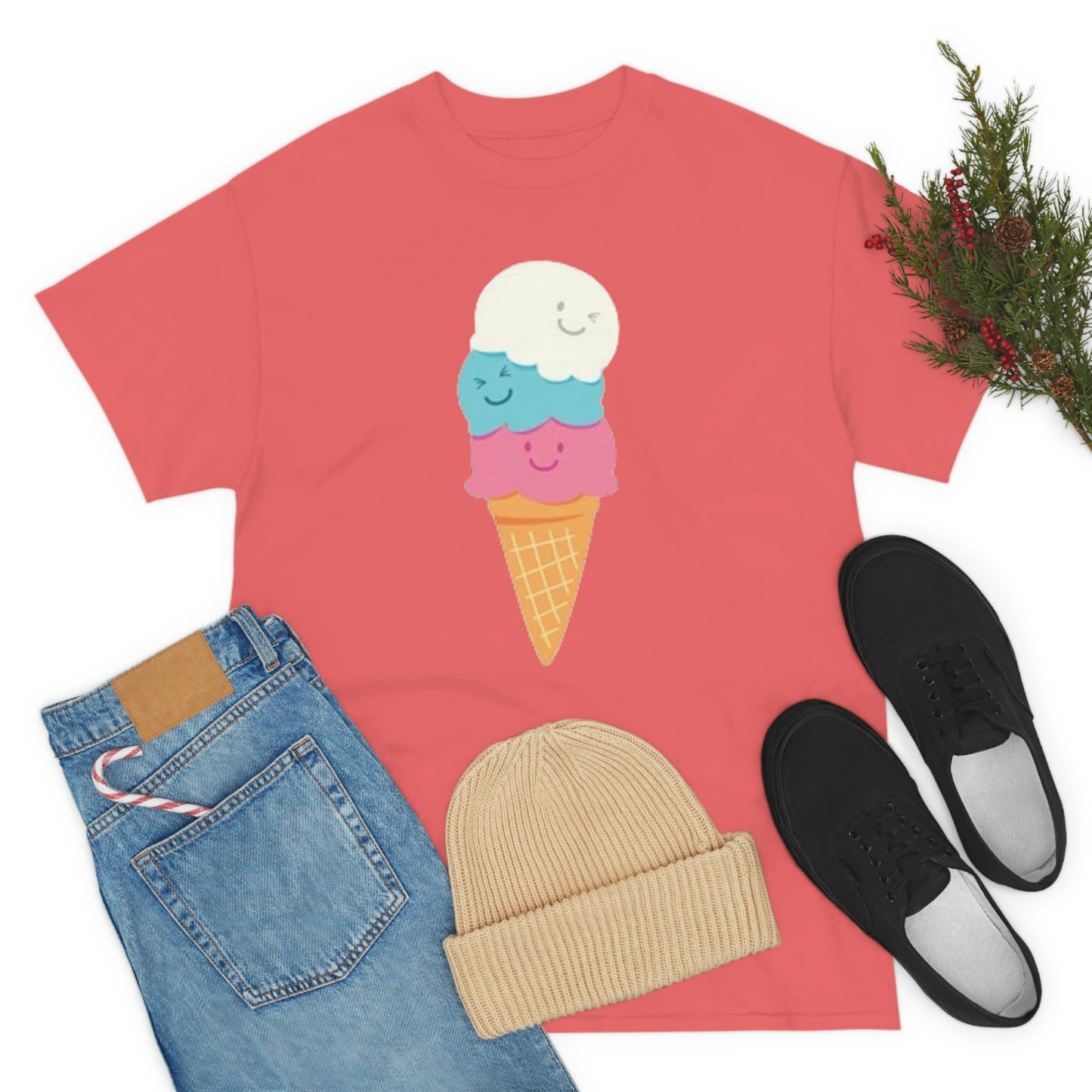 Ice cream- Unisex Heavy Cotton Tee