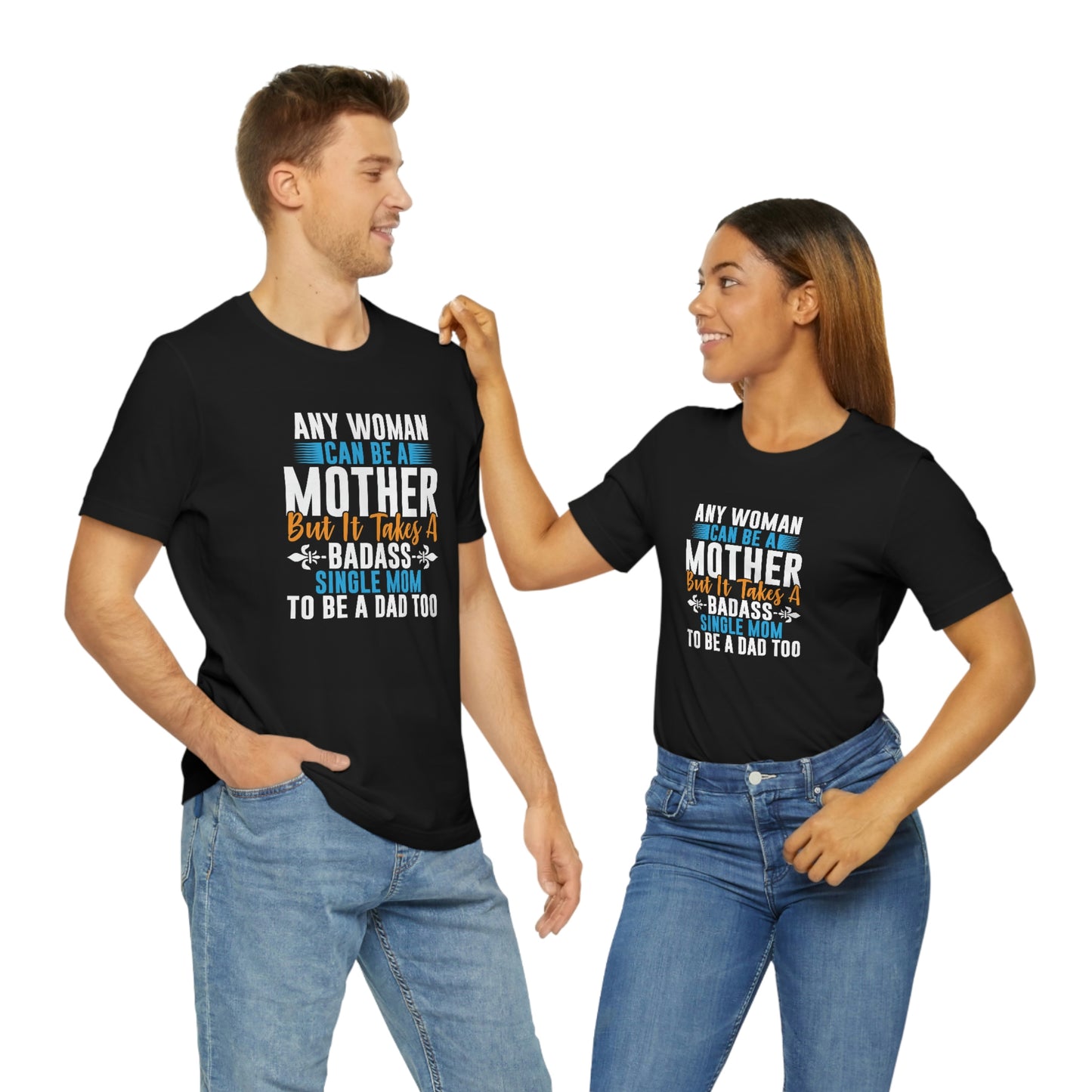 Bad ass mom- Jersey Short Sleeve Tee