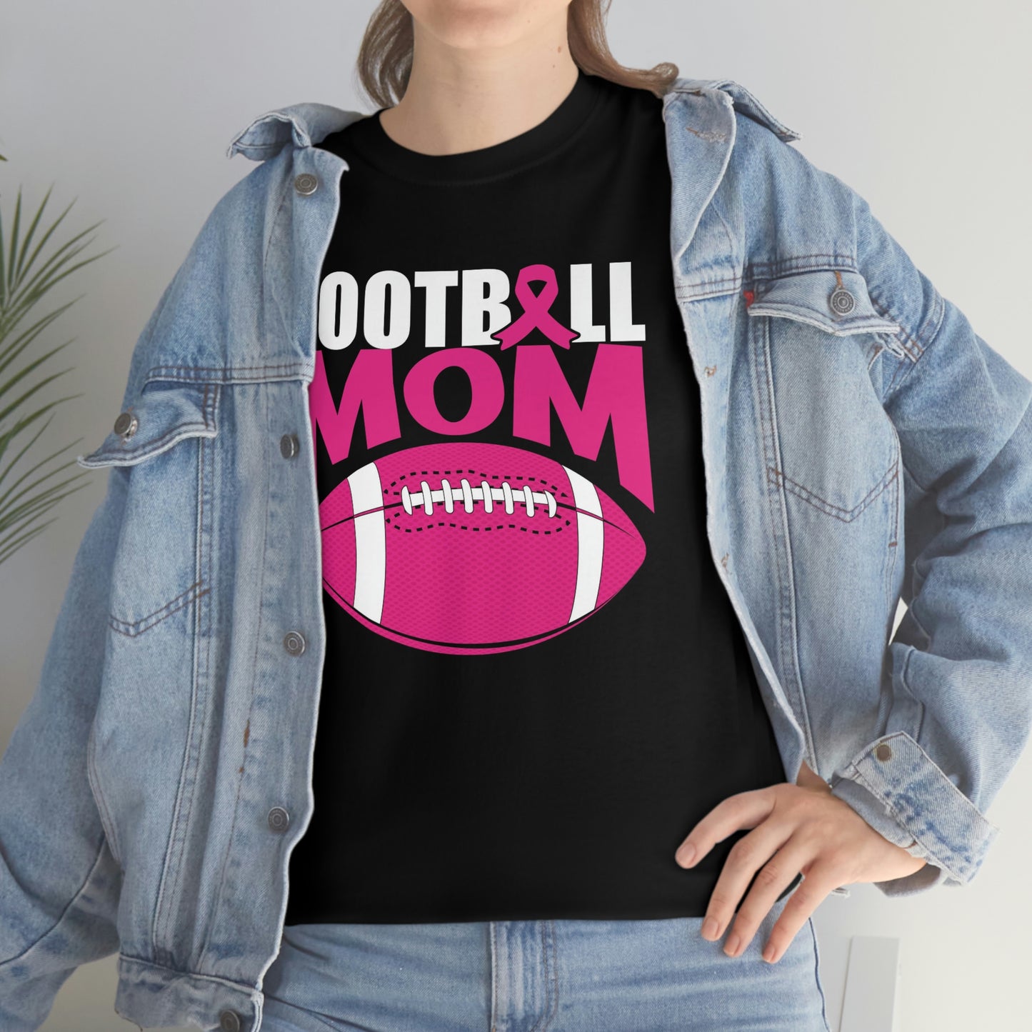 Football mom- Heavy Cotton Tee