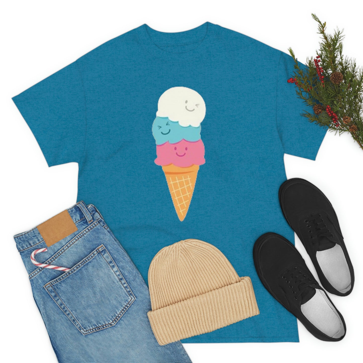 Ice cream- Unisex Heavy Cotton Tee