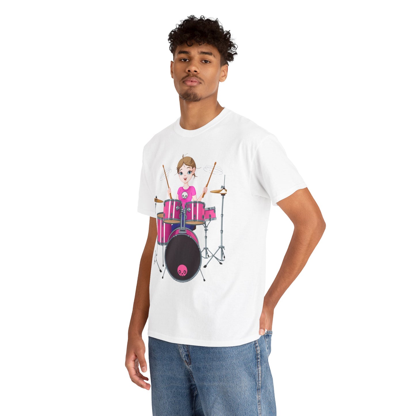 DRUMMER GIRL-  Heavy Cotton Tee