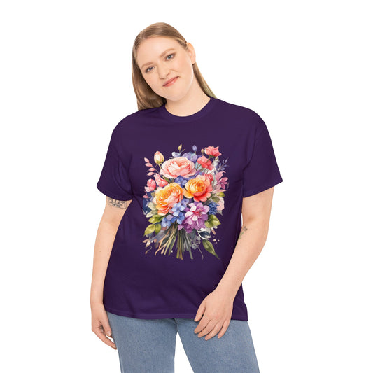 Flowers— Heavy Cotton Tee Shirt