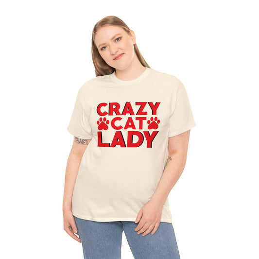 Crazy cat lady— Heavy Cotton Tee