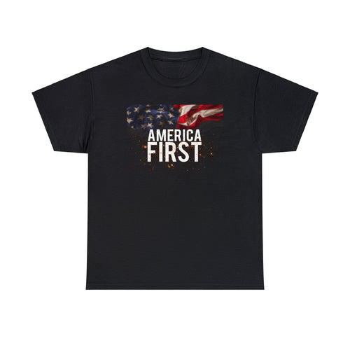 America First— Heavy Cotton Tee shirt
