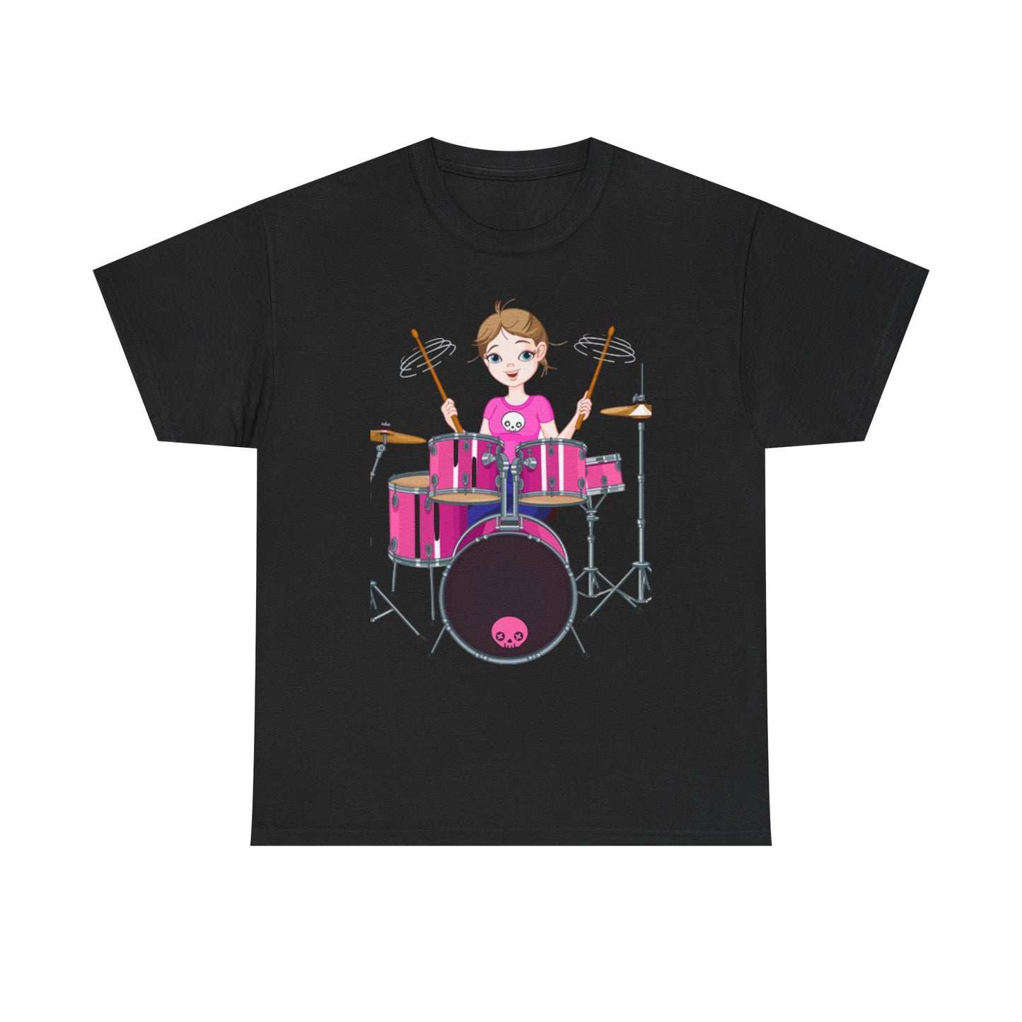DRUMMER GIRL-  Heavy Cotton Tee